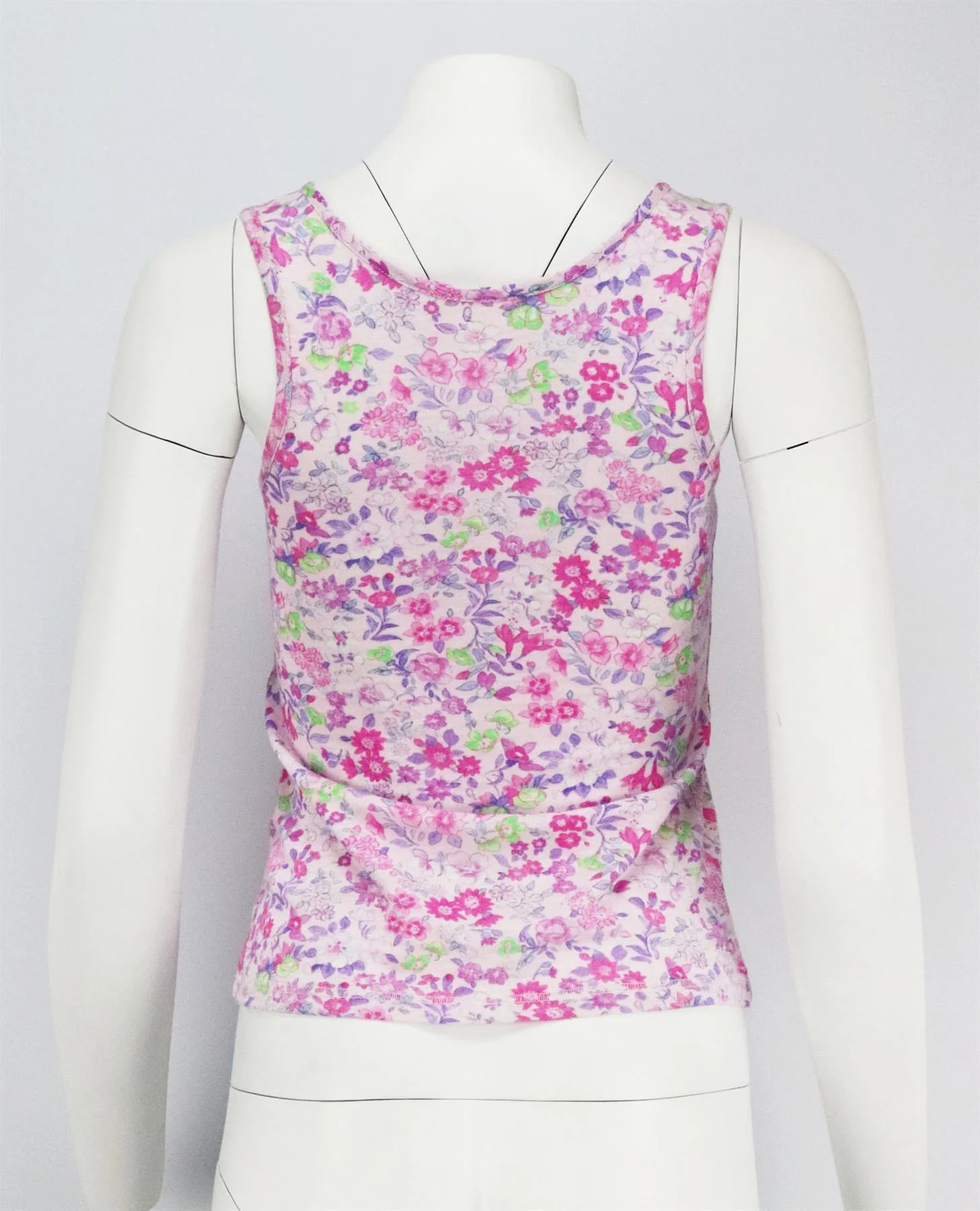 LOVESHACKFANCY FLORAL PRINT COTTON JERSEY TOP SMALL - Image 4