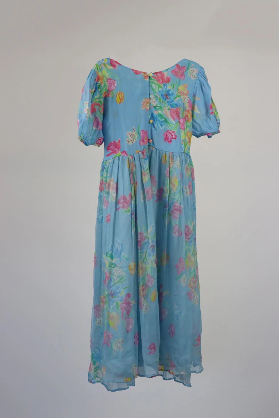LOVESHACKFANCY KIDS GIRLS FLORAL CHIFFON DRESS 8-9 YEARS - Image 3