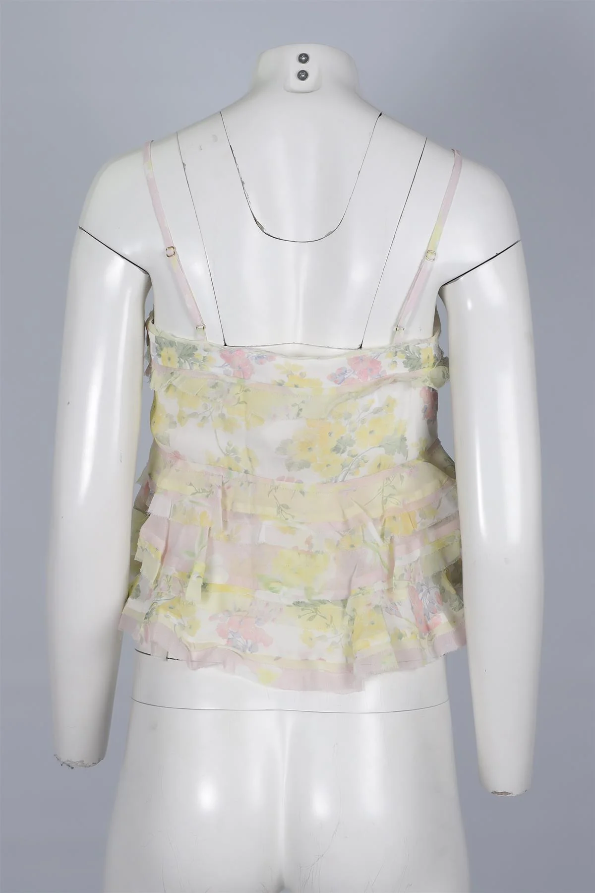 LOVESHACKFANCY MULTI CHIFFON TOP US 2 UK 6 - Image 4