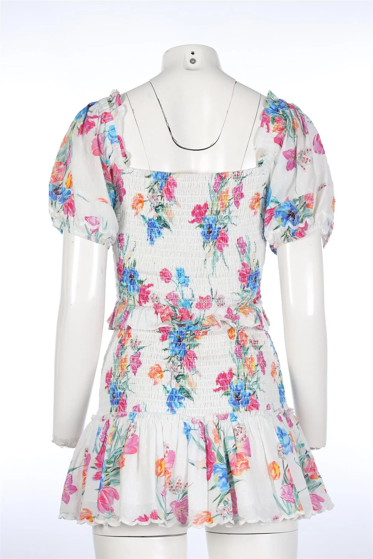 LOVESHACKFANCY MULTI COTTON MINI DRESS MEDIUM - Image 4