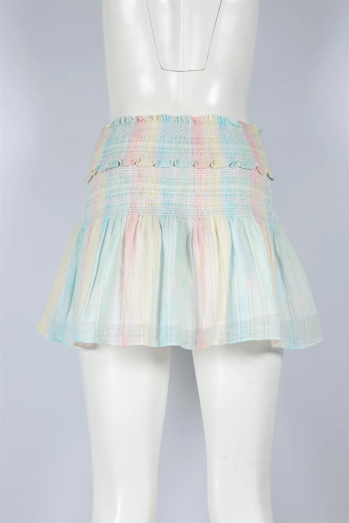 LOVESHACKFANCY MULTI COTTON MINI SKIRT SMALL - Image 4
