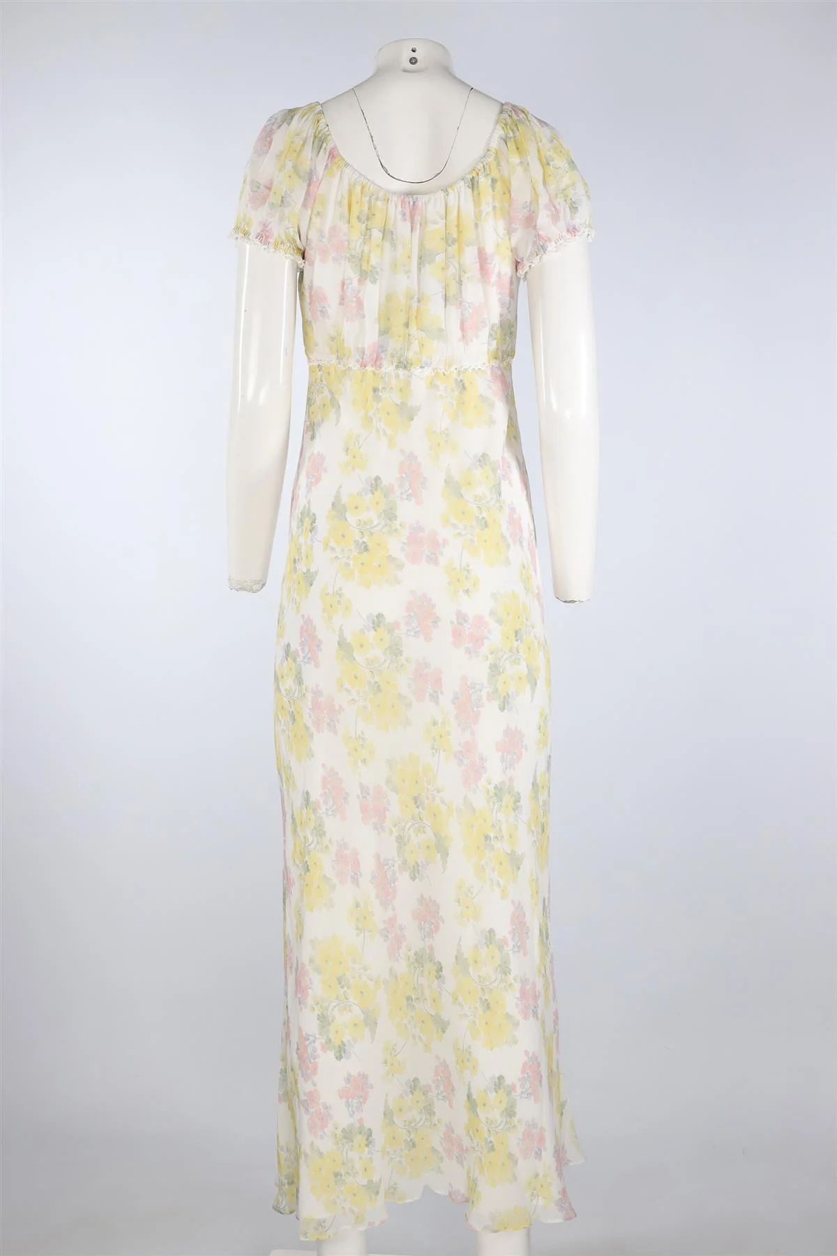 LOVESHACKFANCY MULTI SILK MAXI DRESS MEDIUM - Image 4