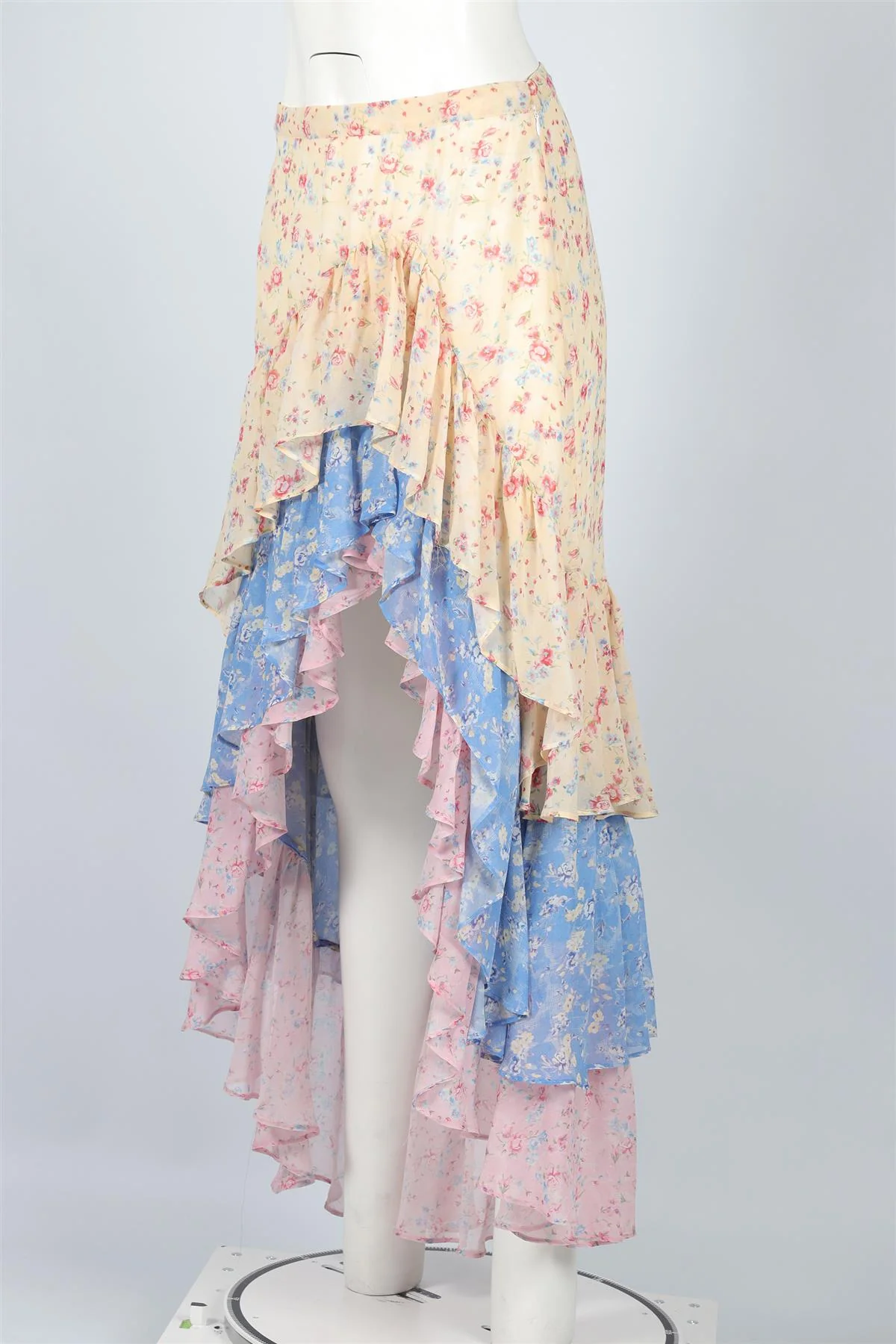 LOVESHACKFANCY MULTI SILK MAXI SKIRT US 6 UK 10 - Image 3