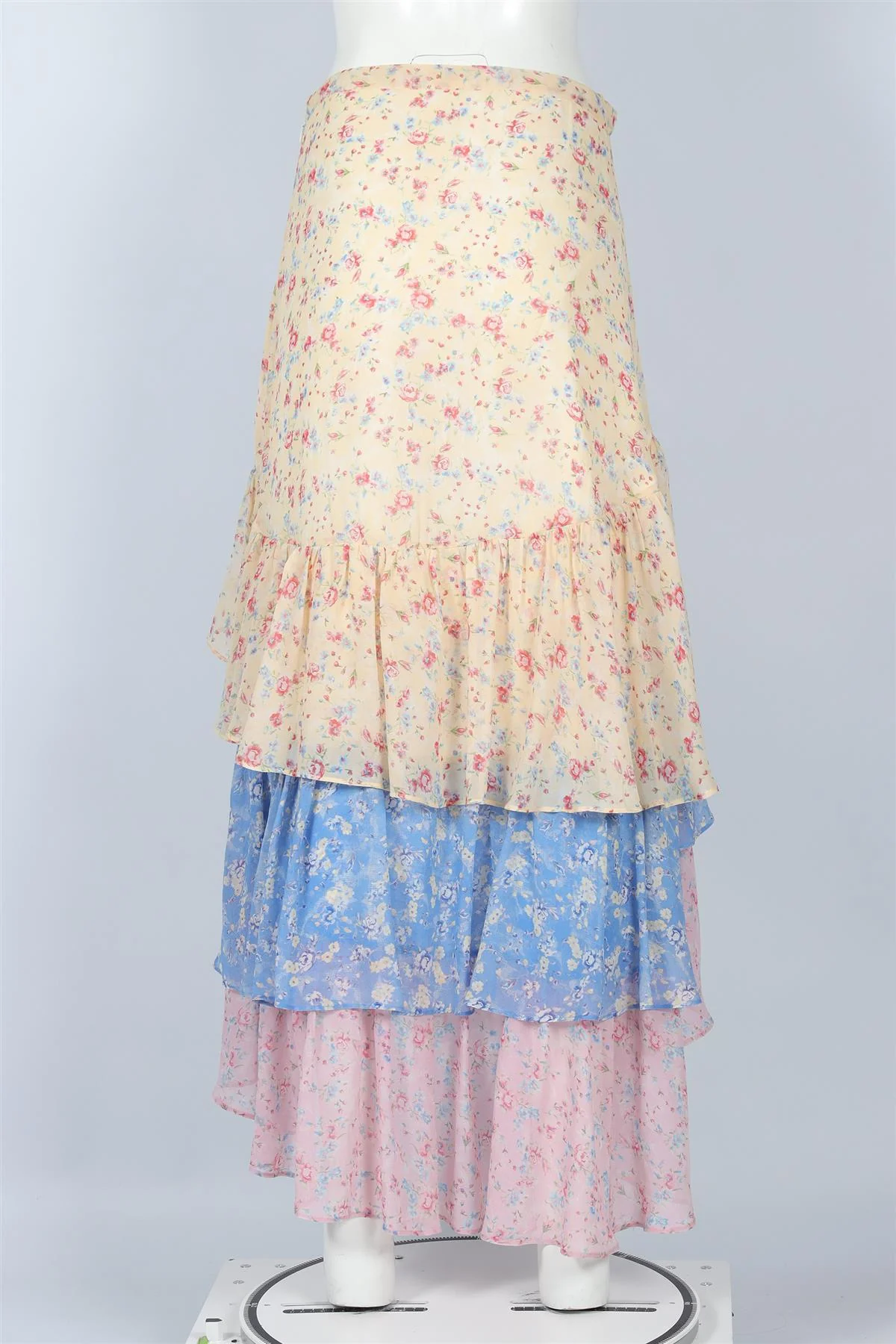 LOVESHACKFANCY MULTI SILK MAXI SKIRT US 6 UK 10 - Image 4
