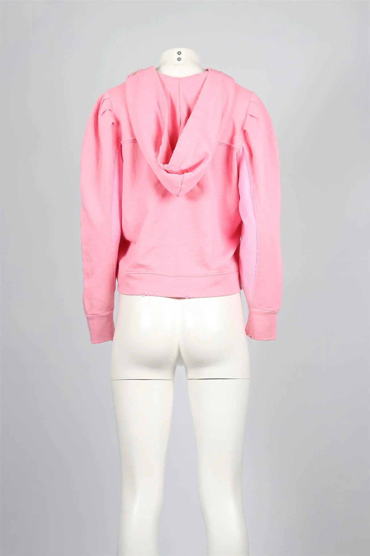 LOVESHACKFANCY PINK COTTON HOODIE SMALL - Image 4