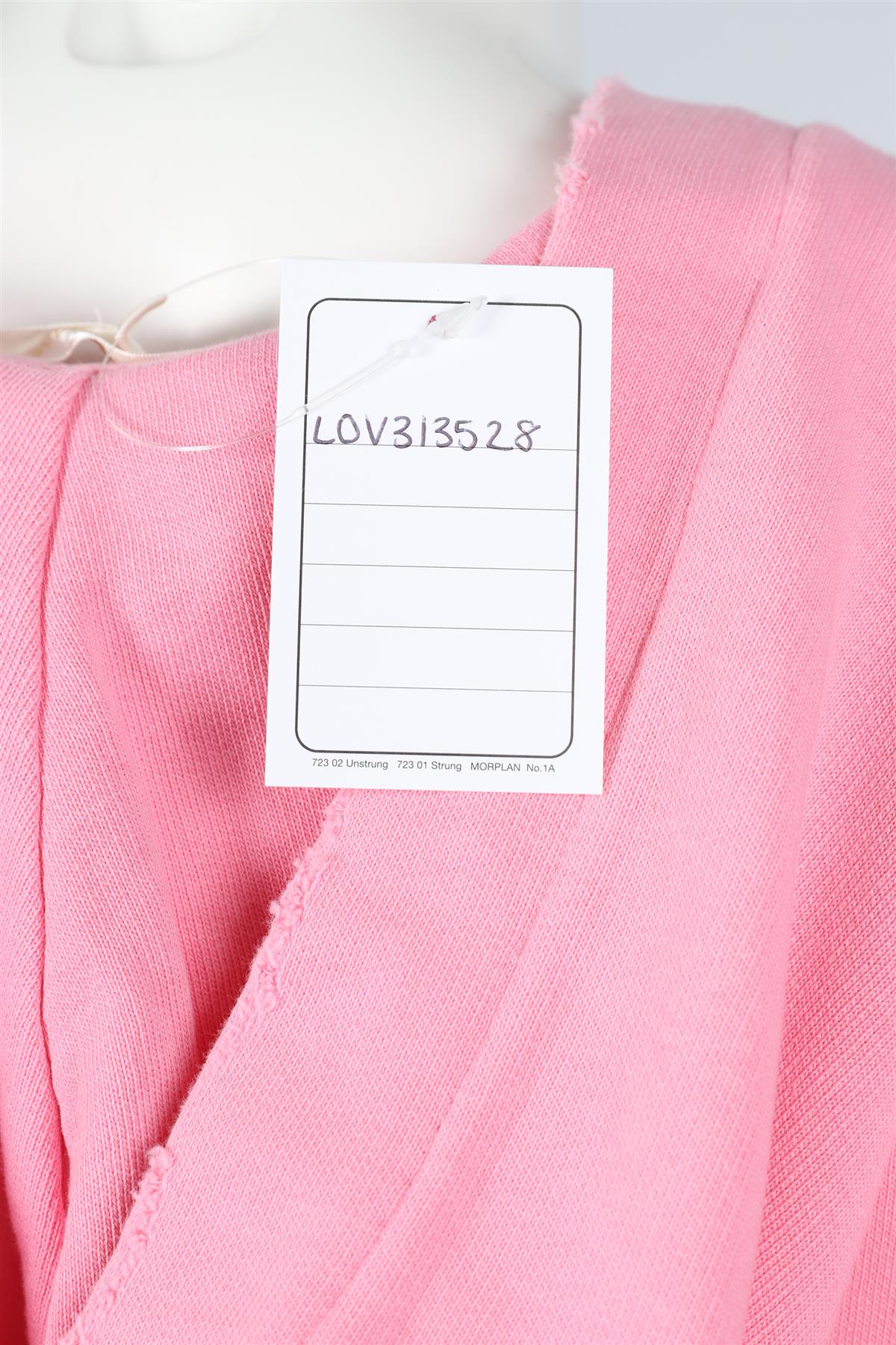LOVESHACKFANCY PINK COTTON HOODIE SMALL - Image 5