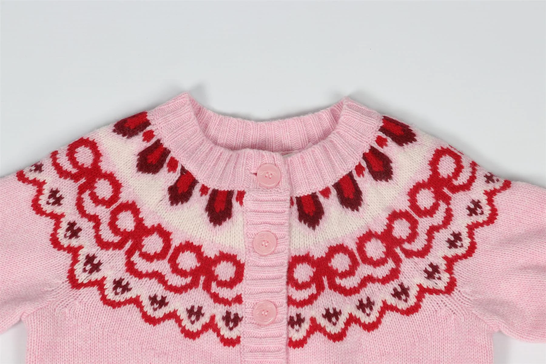 LOVESHACKFANCY PINK KIDS GIRLS CARDIGAN 4-5 YEARS - Image 3
