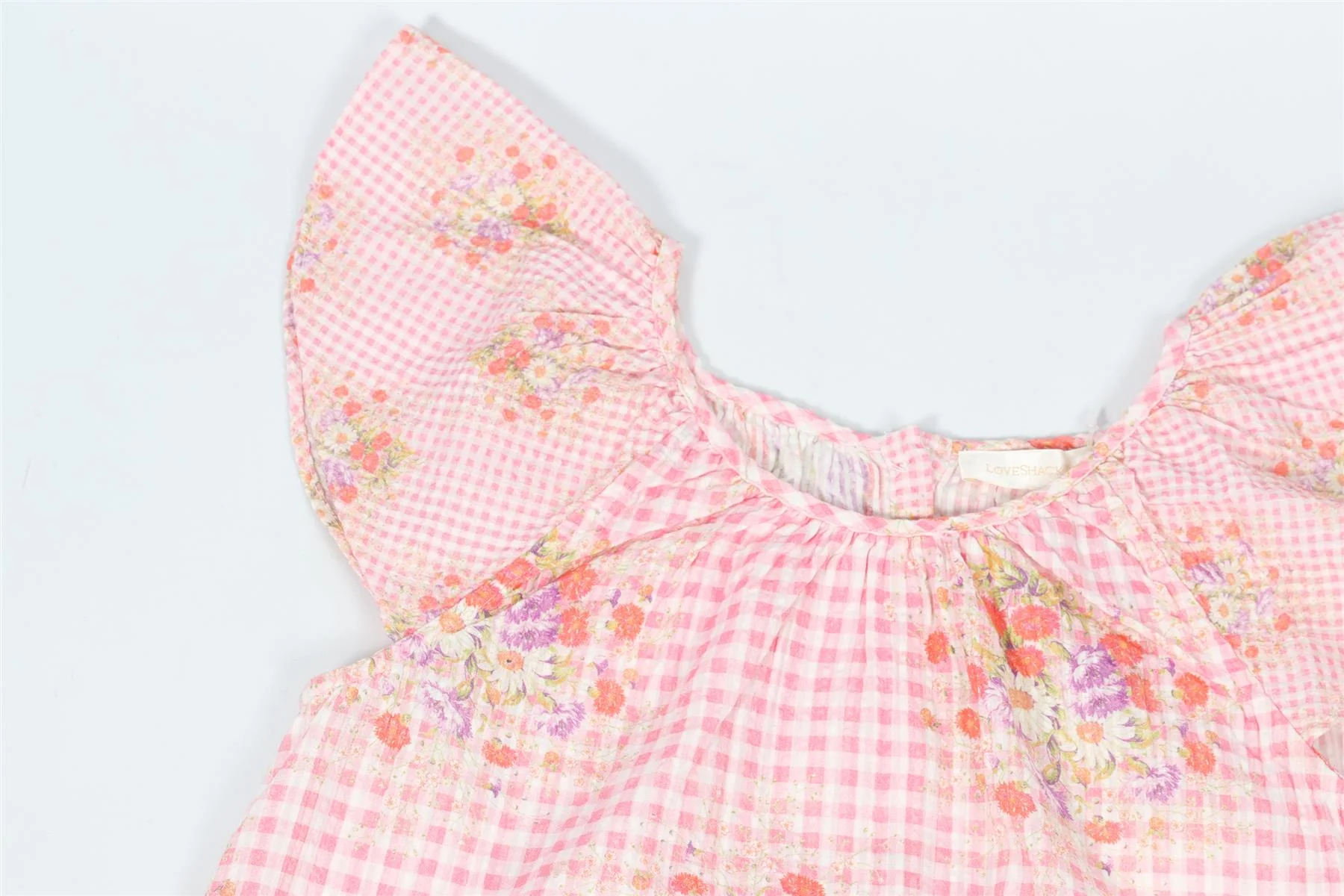 LOVESHACKFANCY PINK KIDS GIRLS COTTON TOP 8-9 YEARS - Image 3