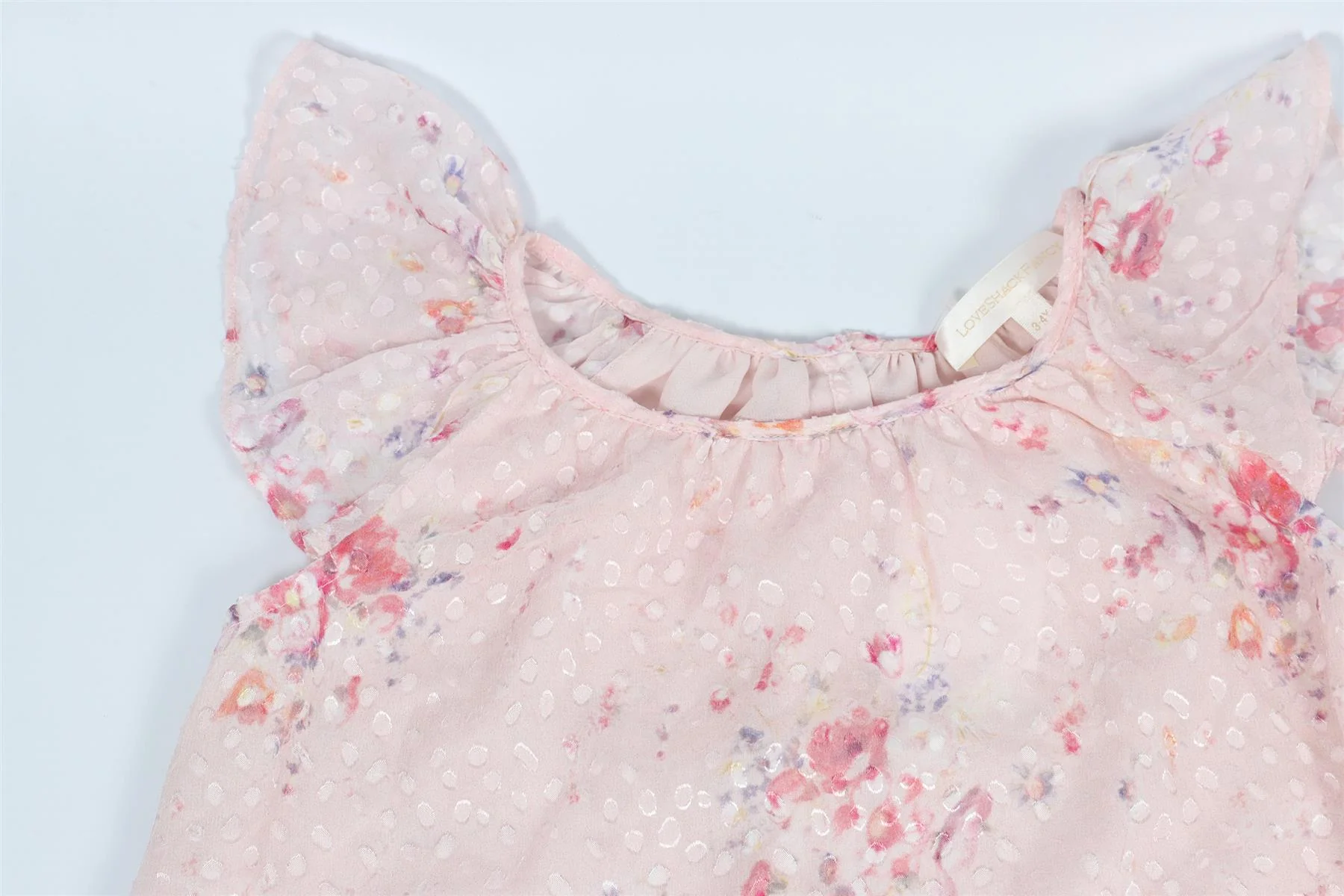 LOVESHACKFANCY PINK KIDS GIRLS SILK BLEND DRESS 3-4 YEARS - Image 3