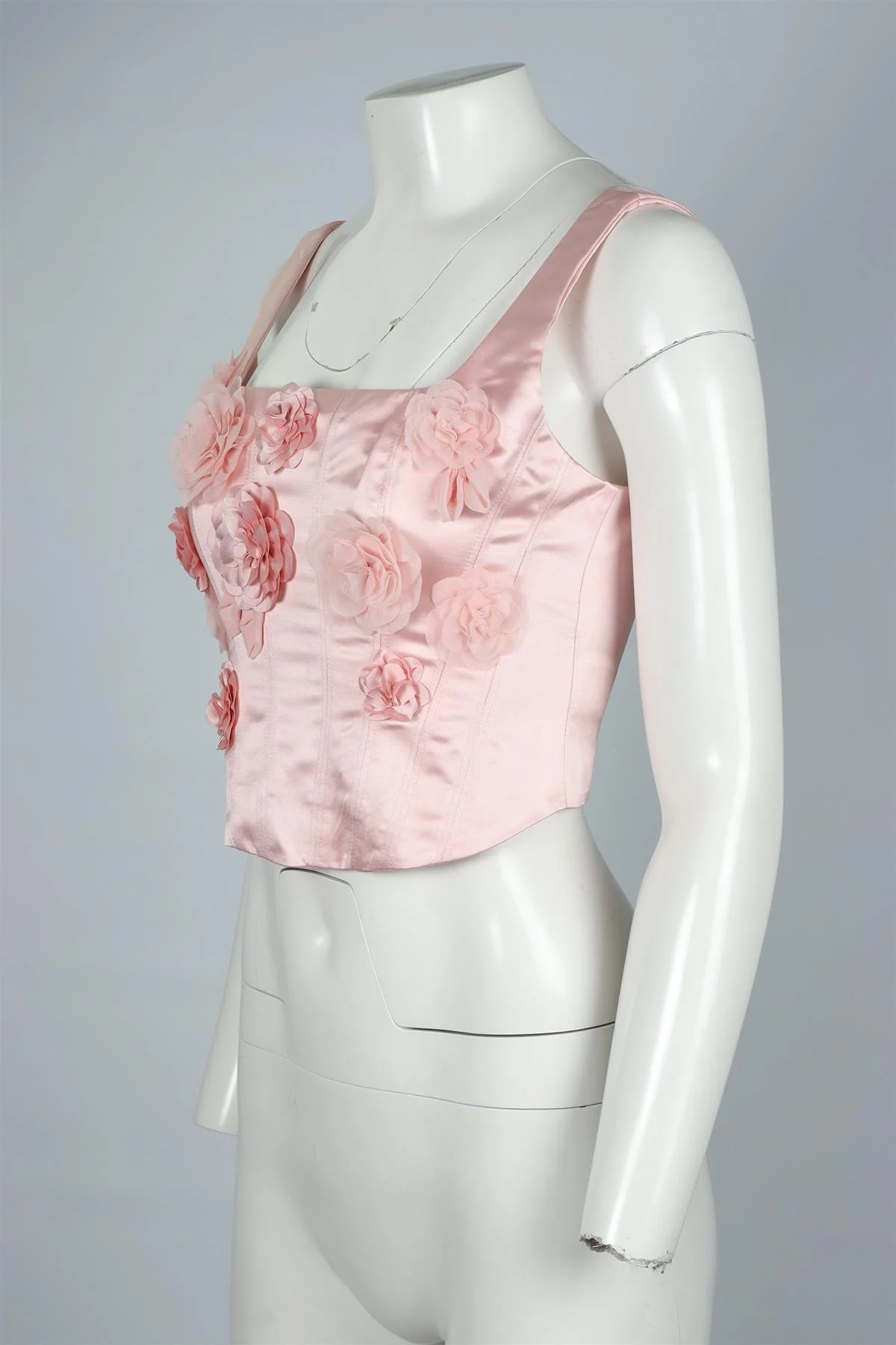 LOVESHACKFANCY PINK SATIN TOP US 2 UK 6 - Image 3
