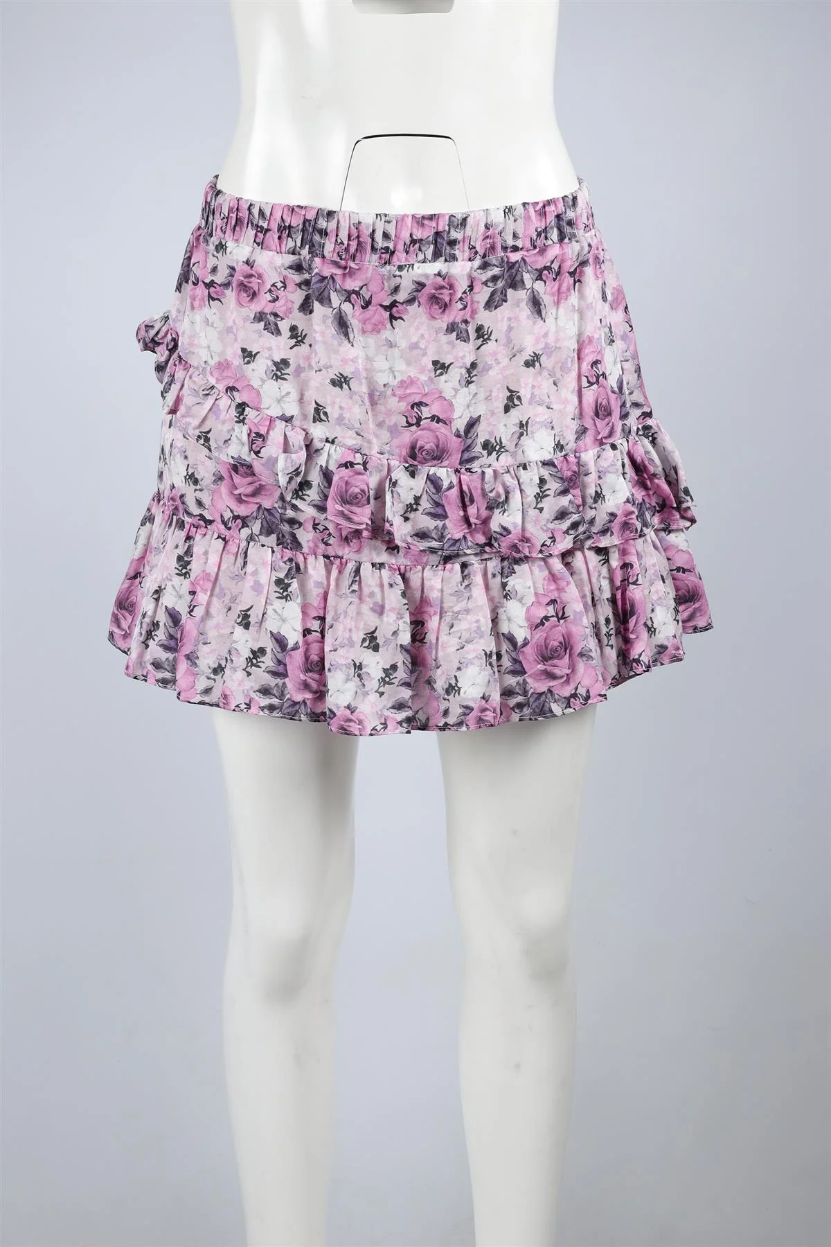 LOVESHACKFANCY PURPLE COTTON MINI SKIRT SMALL - Image 2