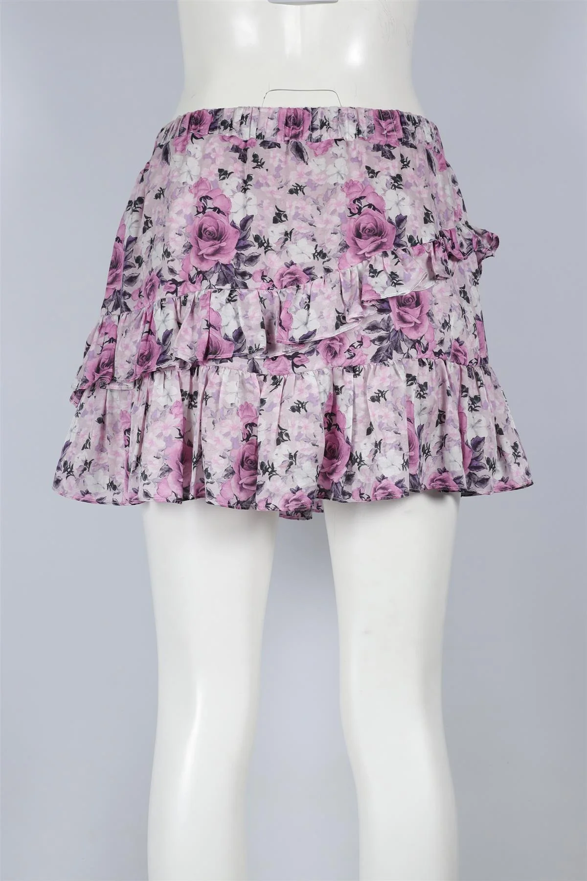 LOVESHACKFANCY PURPLE COTTON MINI SKIRT SMALL - Image 4