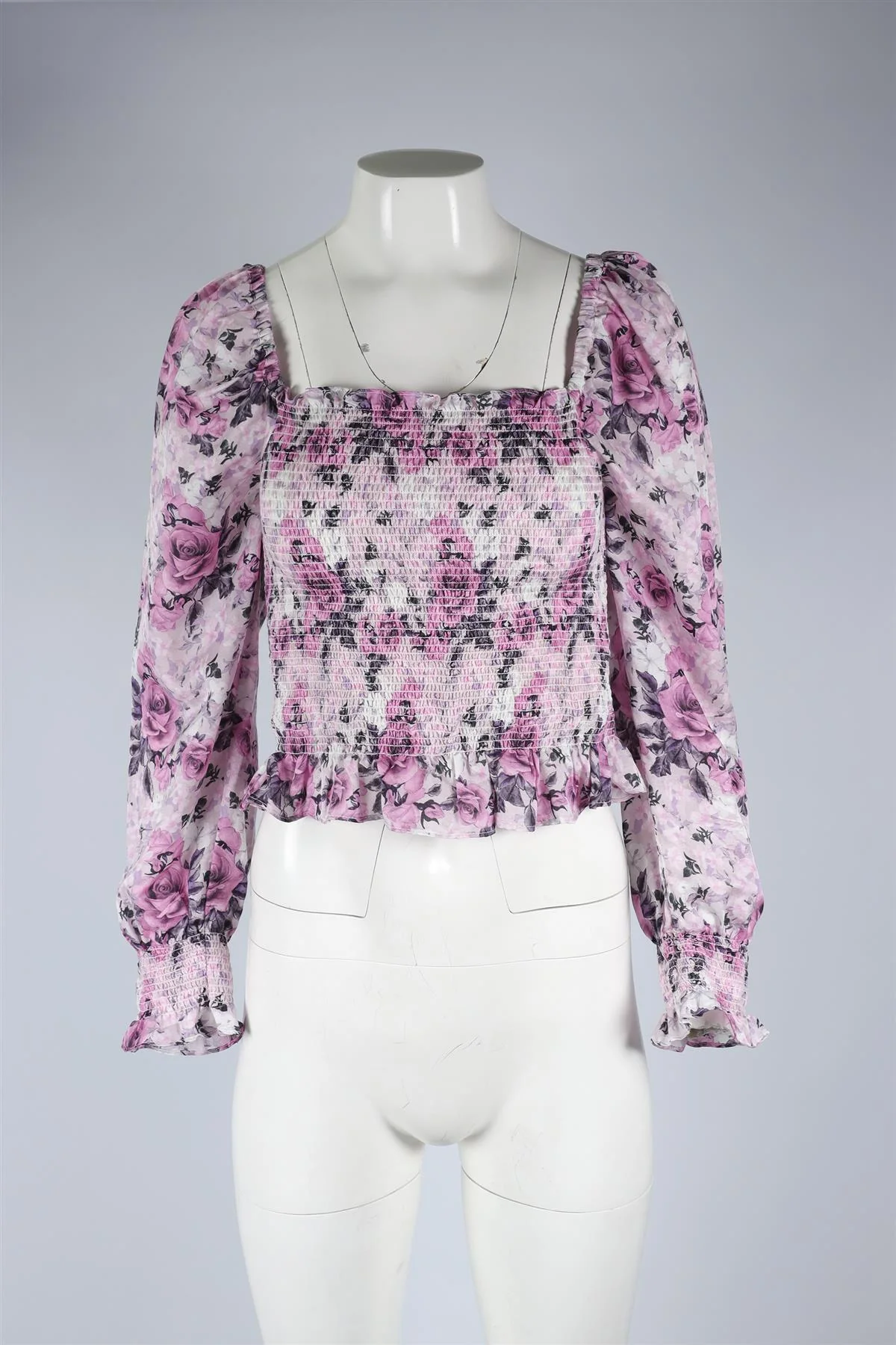 LOVESHACKFANCY PURPLE COTTON TOP SMALL - Image 2