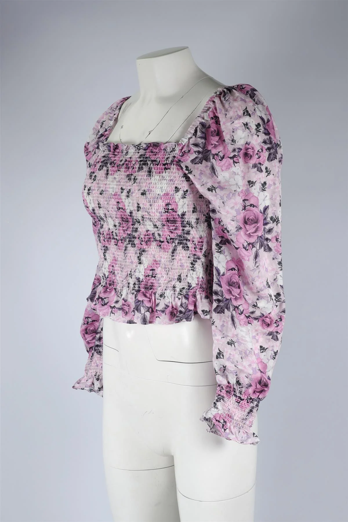 LOVESHACKFANCY PURPLE COTTON TOP SMALL - Image 3