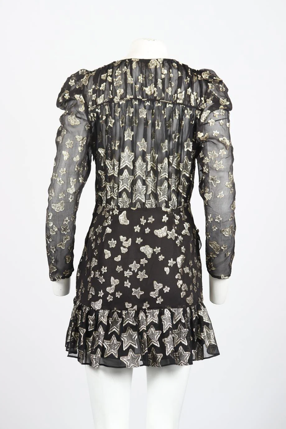 LOVESHACKFANCY SILK BLEND MINI DRESS US 8 UK 12 - Image 4