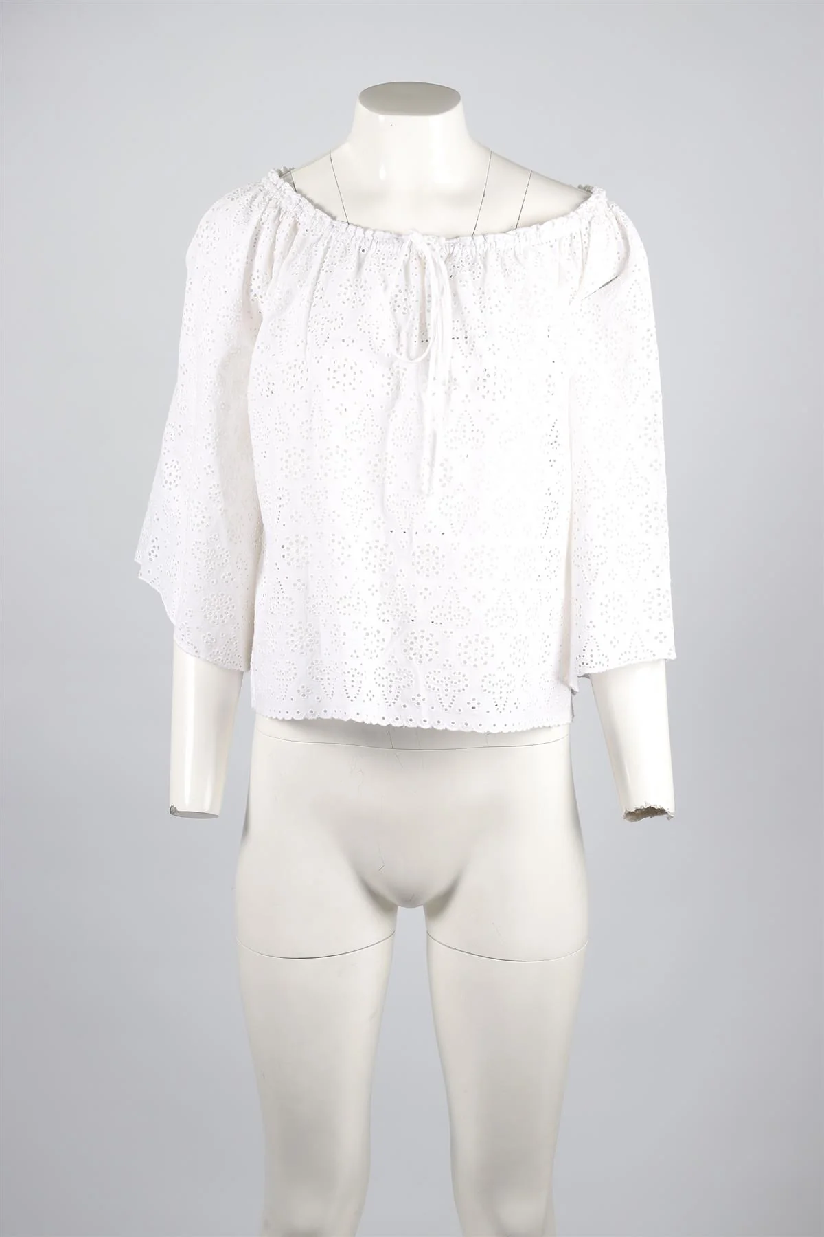 LOVESHACKFANCY WHITE COTTON TOP US 2 UK 6 - Image 2