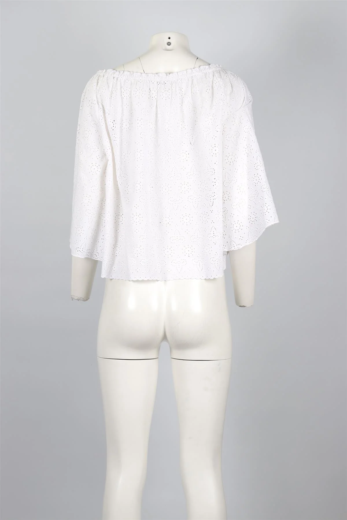 LOVESHACKFANCY WHITE COTTON TOP US 2 UK 6 - Image 4