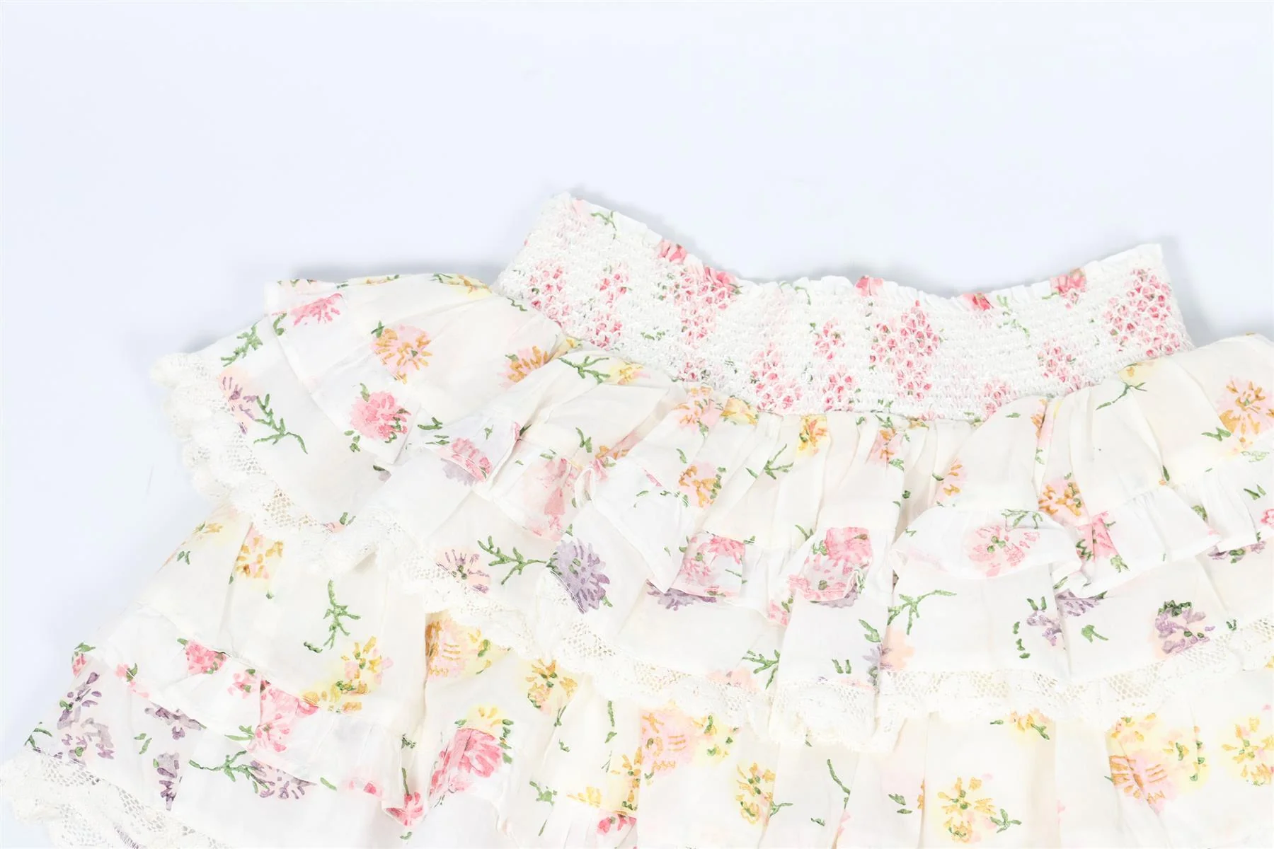 LOVESHACKFANCY WHITE KIDS GIRLS COTTON SKIRT 7-8 YEARS - Image 5