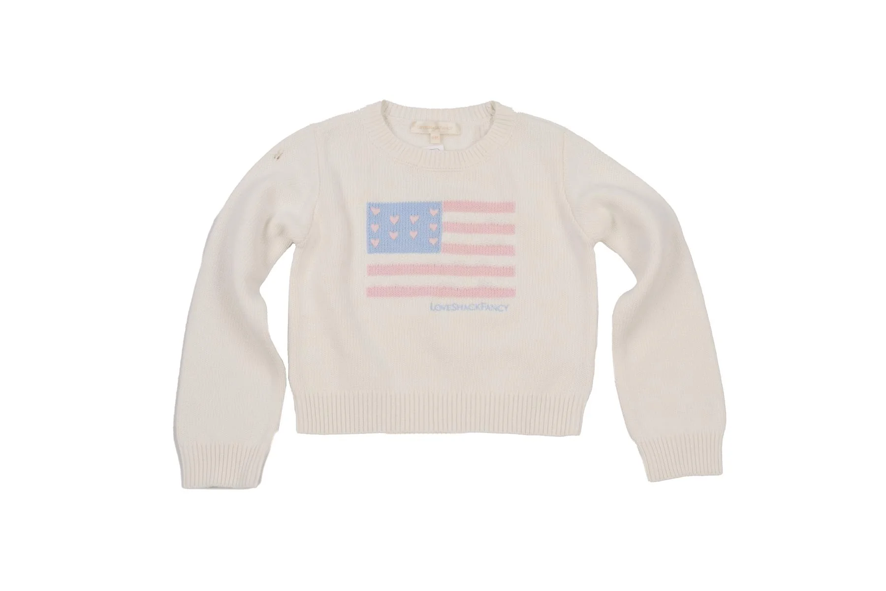LOVESHACKFANCY WHITE KIDS GIRLS SWEATER 5-6 YEARS - Image 2
