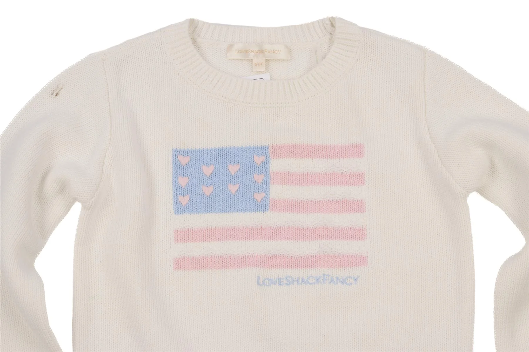 LOVESHACKFANCY WHITE KIDS GIRLS SWEATER 5-6 YEARS - Image 3