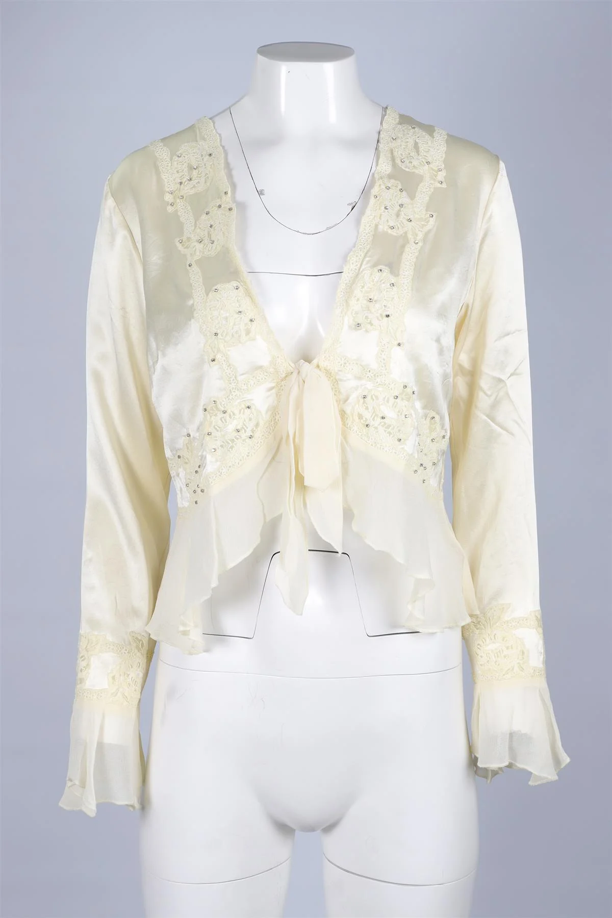 LOVESHACKFANCY YELLOW SILK TOP SMALL - Image 2