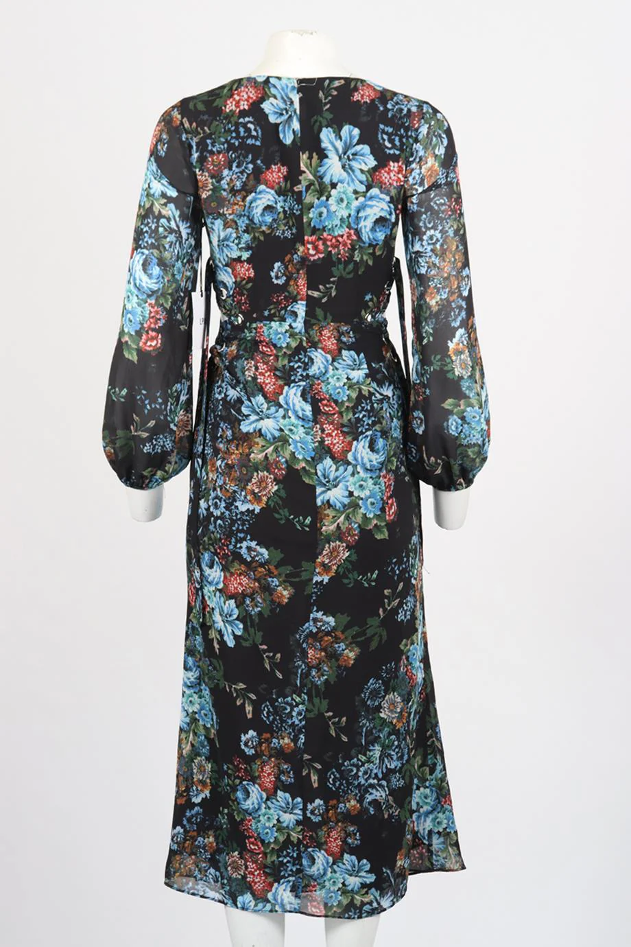 LPA FLORAL PRINT CREPE MAXI DRESS XSMALL - Image 4