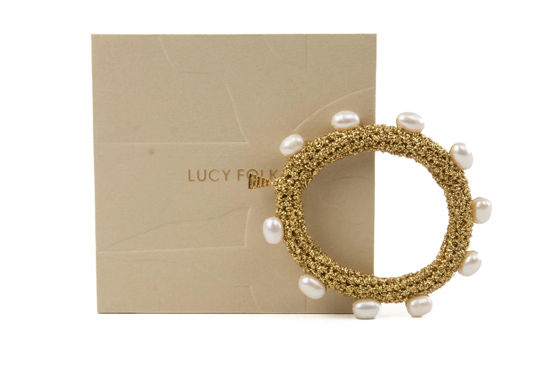 LUCY FOLK GOLD PEARL DIVER BRACELET - Image 10