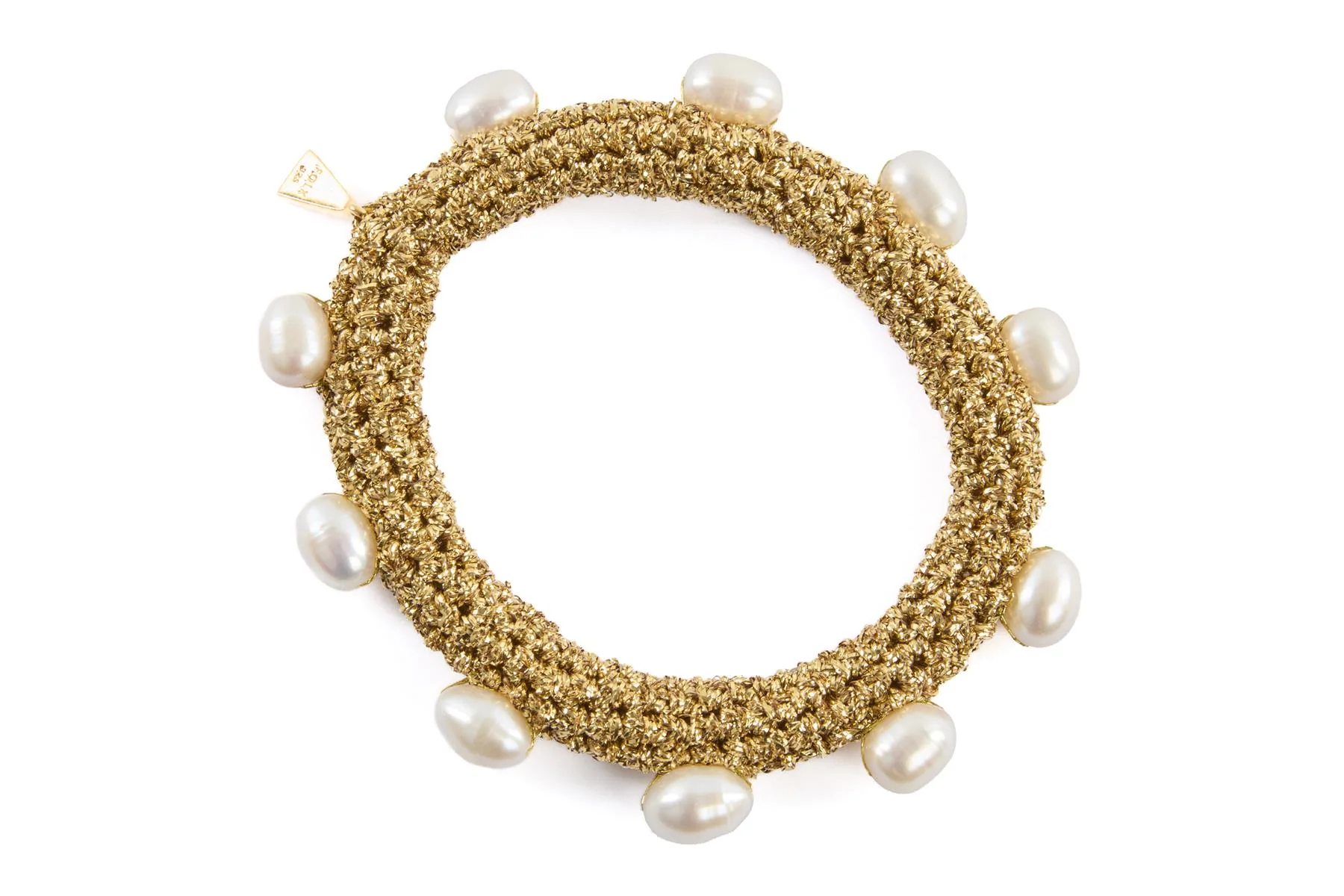 LUCY FOLK GOLD PEARL DIVER BRACELET - Image 2
