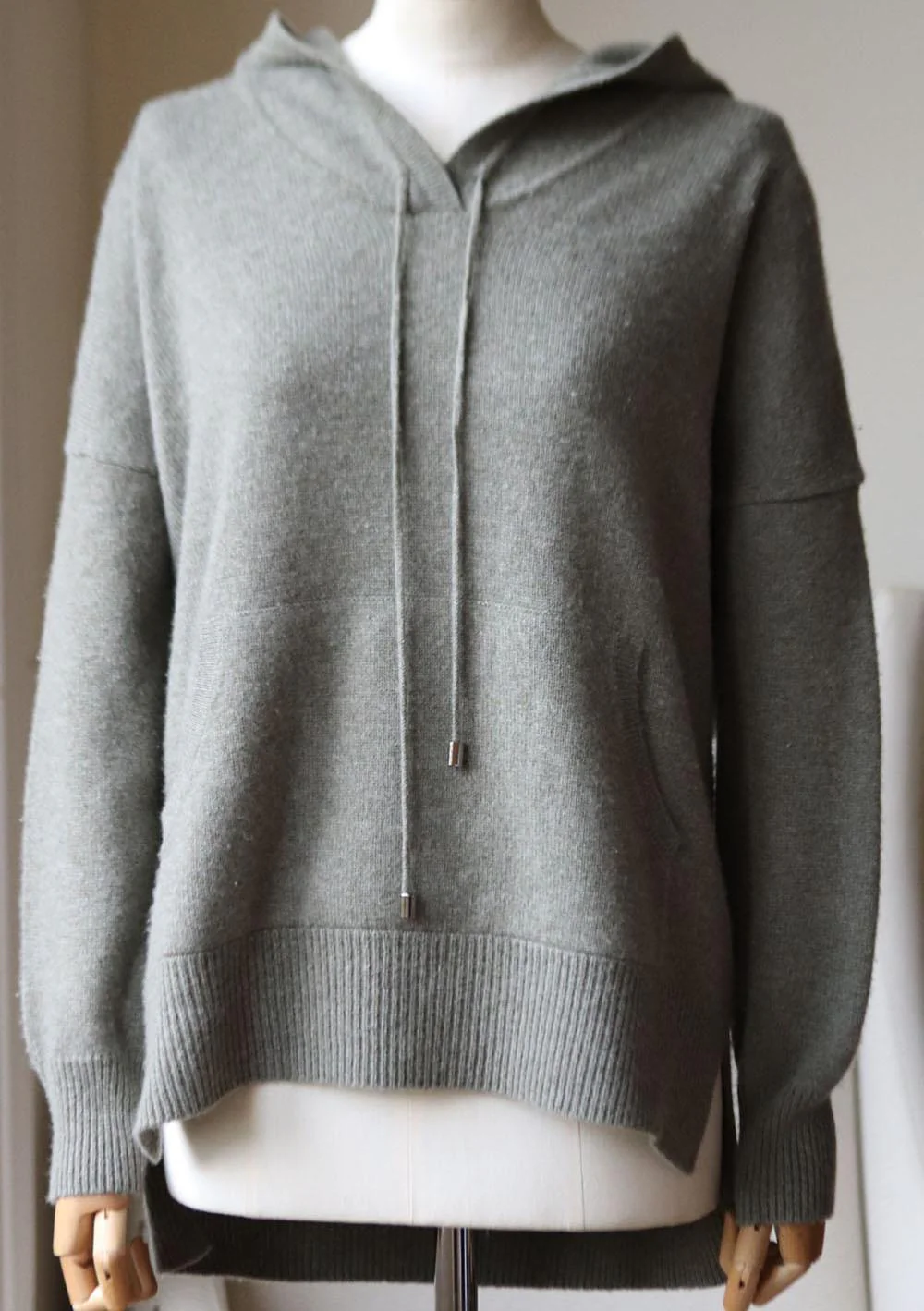 LUCY NAGLE WOOL AND CASHMERE BLEND HOODIE XSMALL/SMALL - Image 2