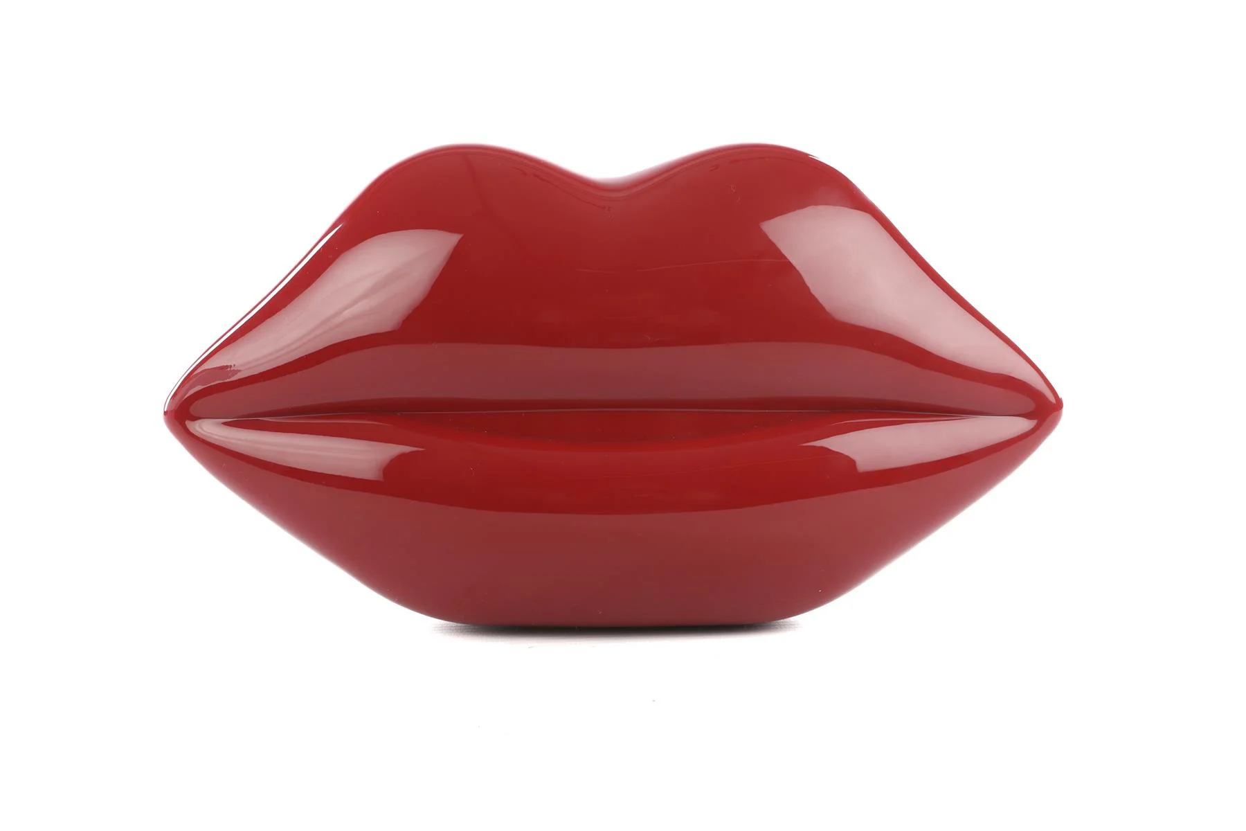Lulu Guiness Red Lulu Medium Red Lips Clutch - Image 2