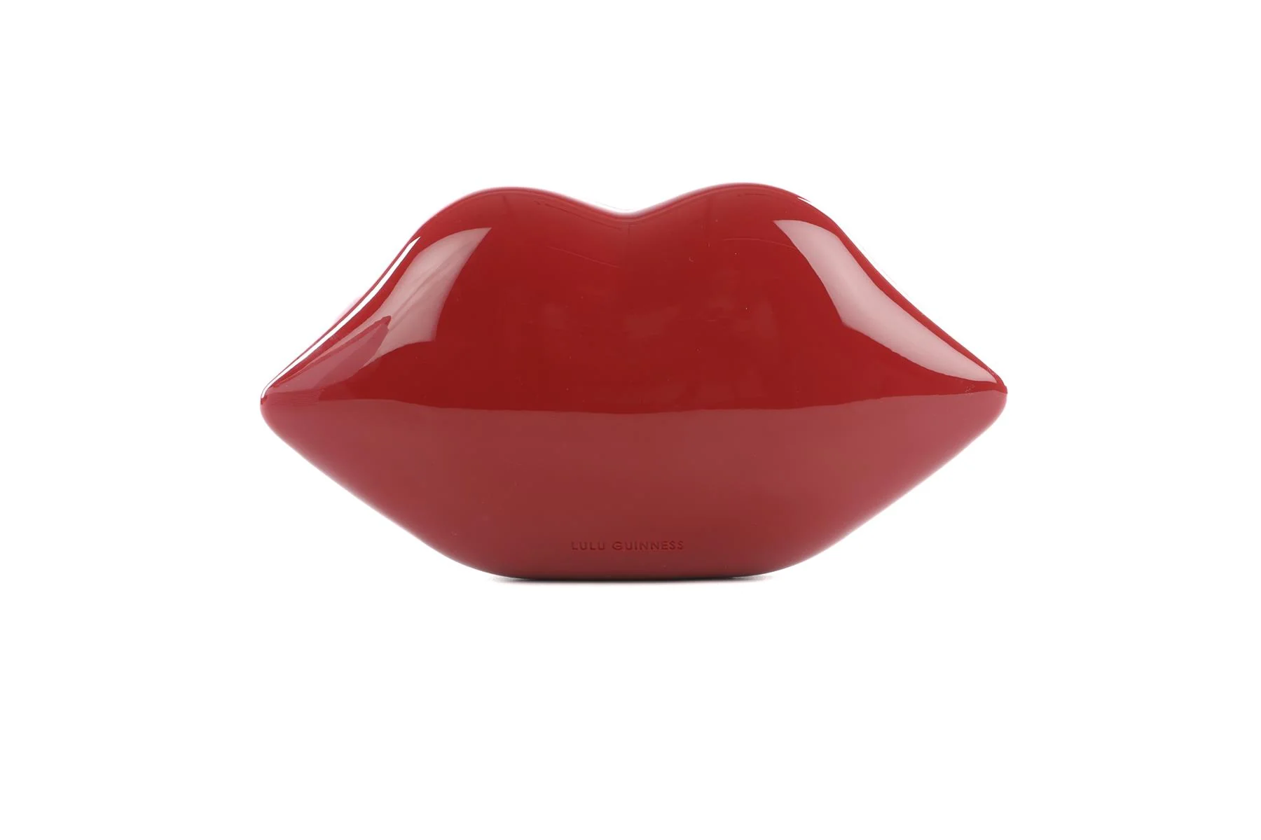 Lulu Guiness Red Lulu Medium Red Lips Clutch - Image 7