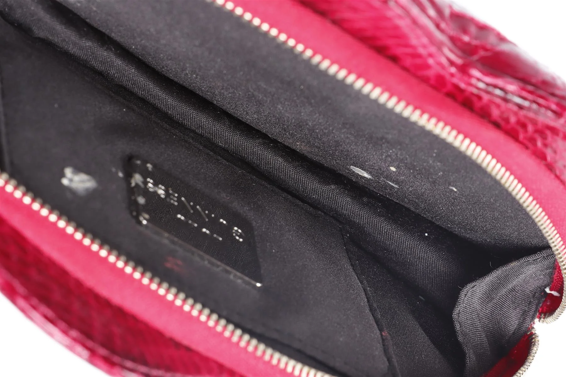 LULU GUINNESS PINK LIPS SNAKESKIN CLUTCH - Image 11