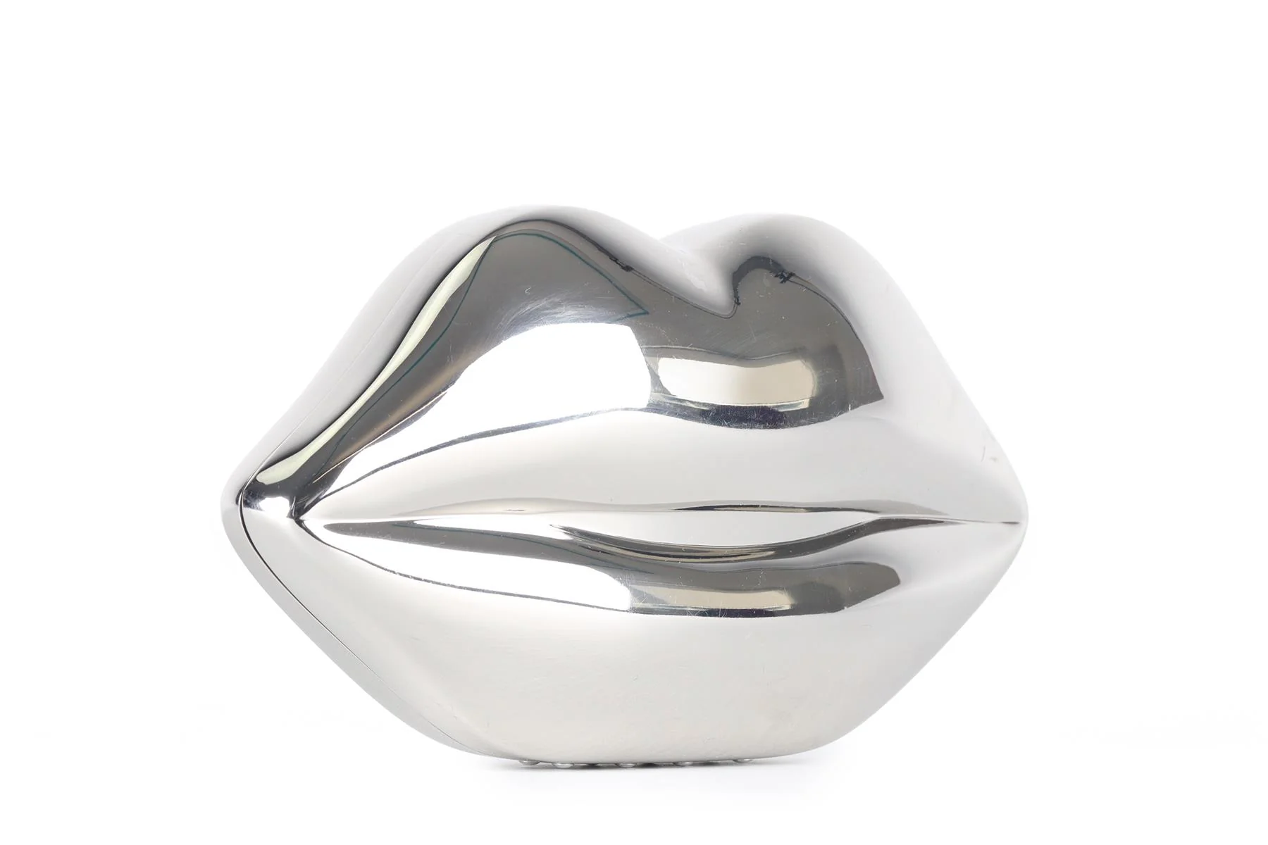 LULU GUINNESS SILVER LIPS CLUTCH - Image 3