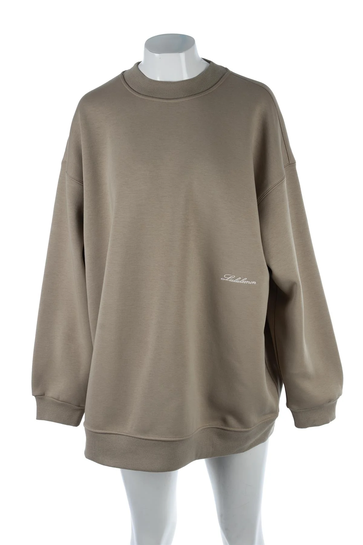 LULULEMON BEIGE COTTON SWEATSHIRT MEDIUM - Image 2