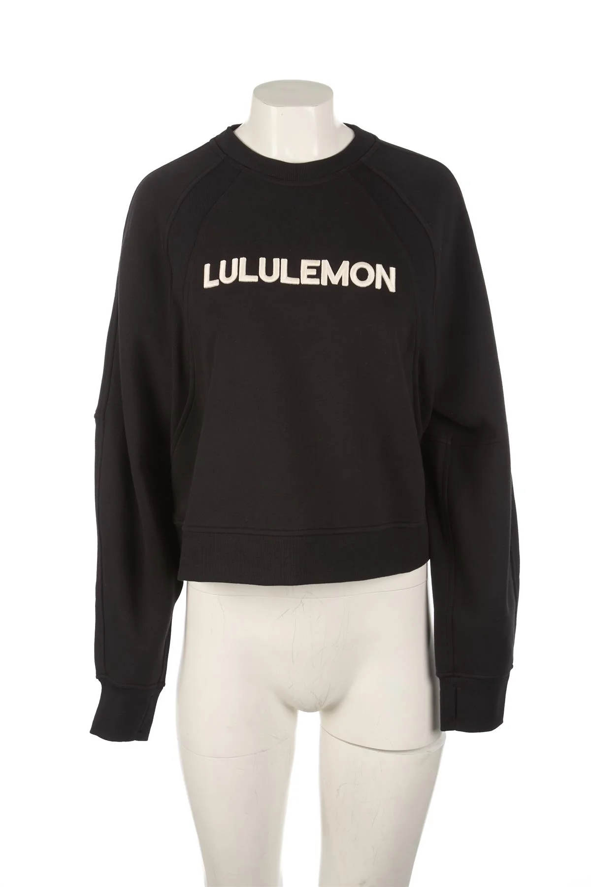 LULULEMON BLACK COTTON SWEATSHIRT MEDIUM/LARGE - Image 2