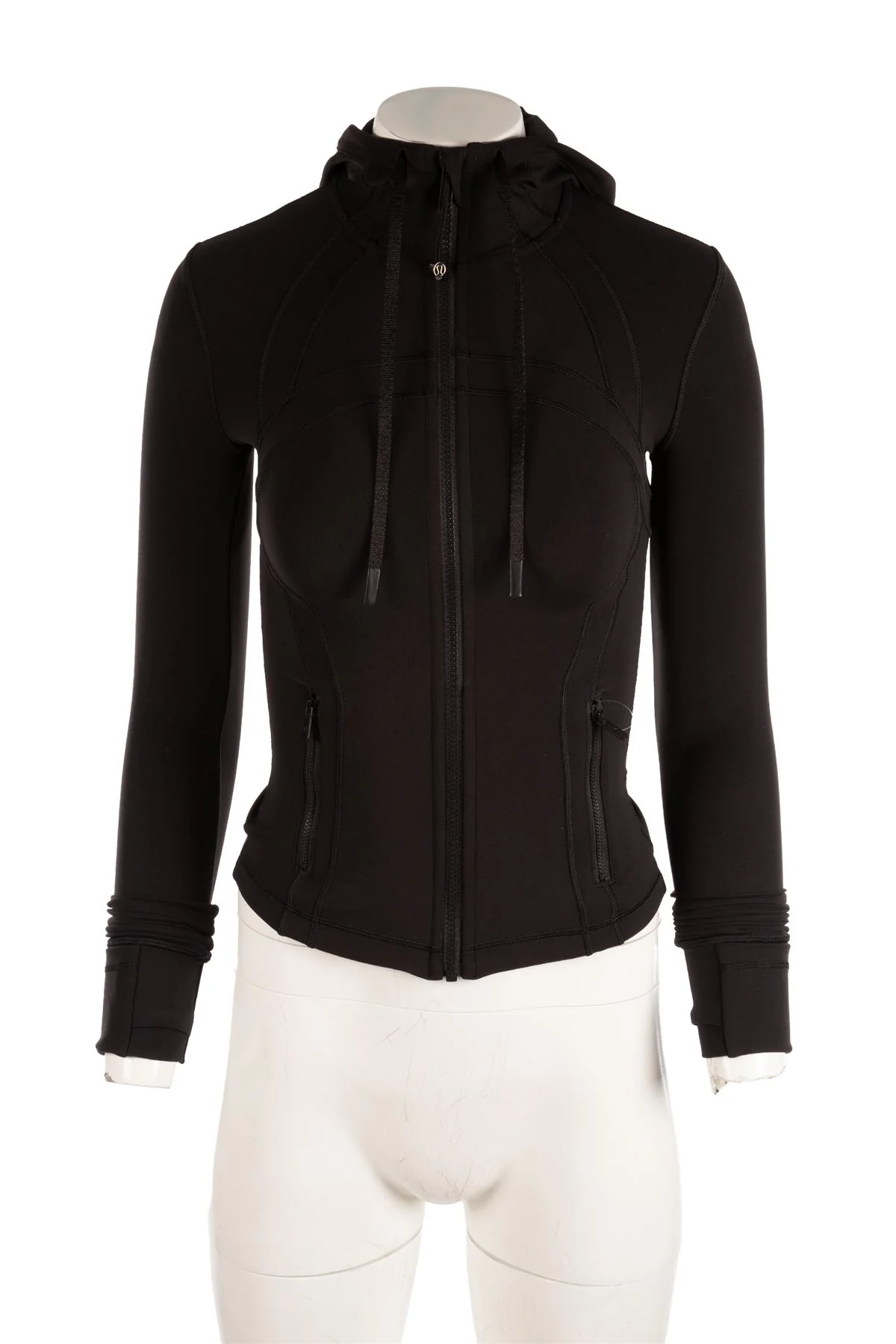 LULULEMON BLACK JERSEY JACKET US 0 UK 4 - Image 2