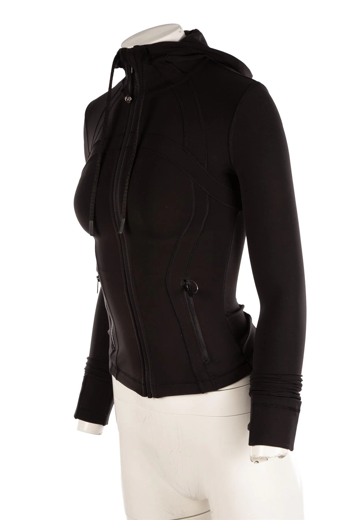 LULULEMON BLACK JERSEY JACKET US 0 UK 4 - Image 3
