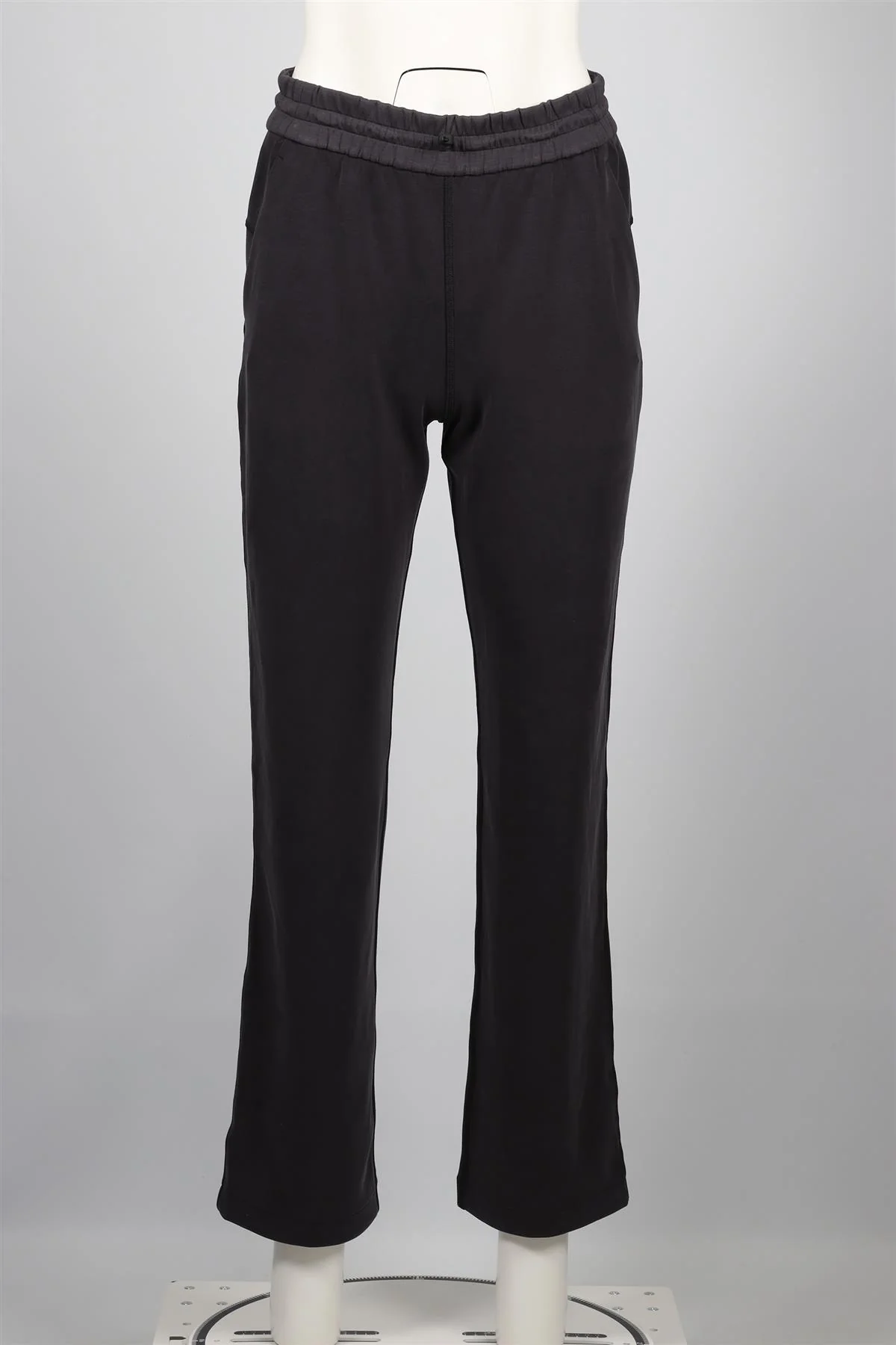 LULULEMON BLACK JERSEY STRAIGHT LEG PANTS US 6 UK 10 - Image 2