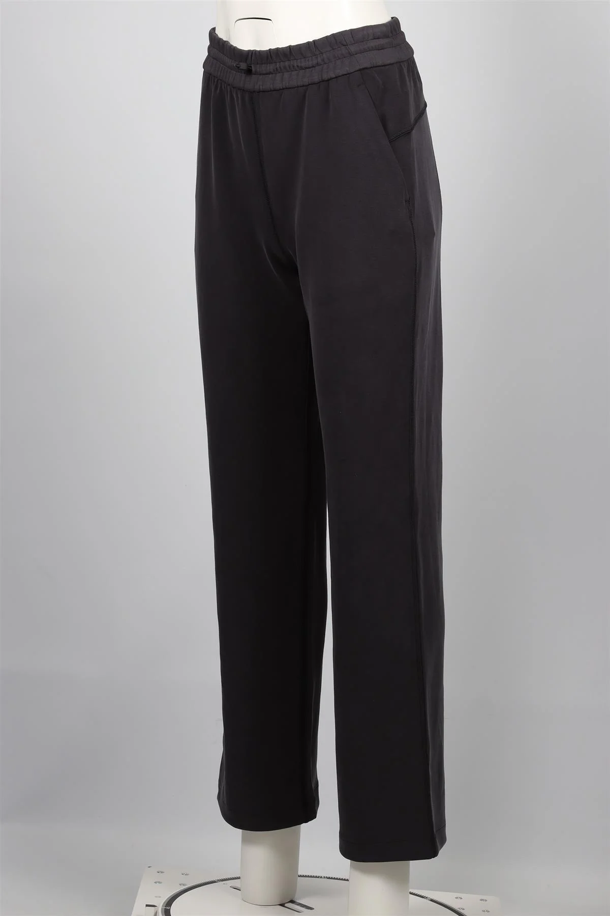 LULULEMON BLACK JERSEY STRAIGHT LEG PANTS US 6 UK 10 - Image 3