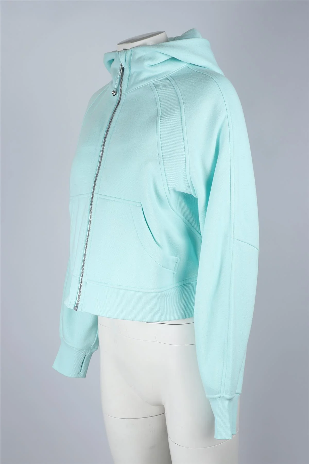LULULEMON BLUE COTTON HOODIE XSMALL - Image 3