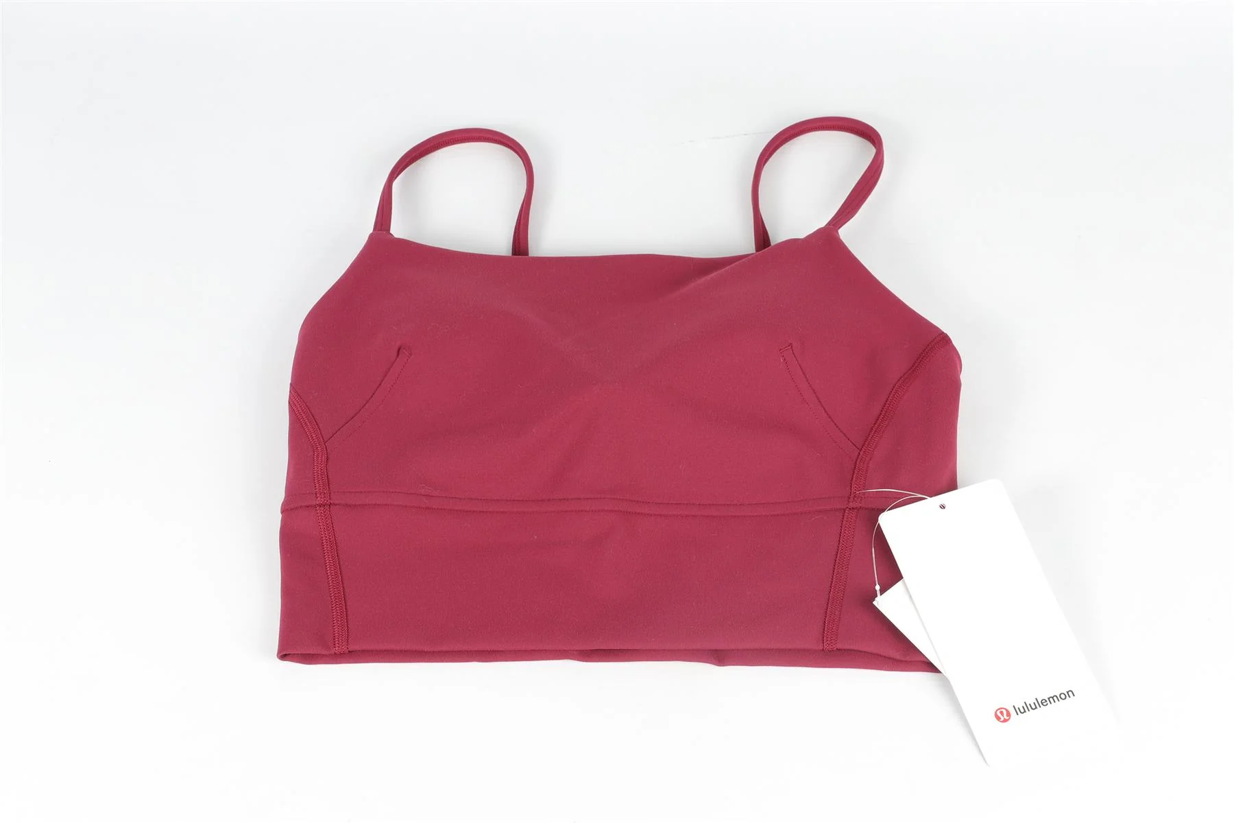 LULULEMON BURGUNDY SPORTS BRA US 4 UK 8 - Image 2