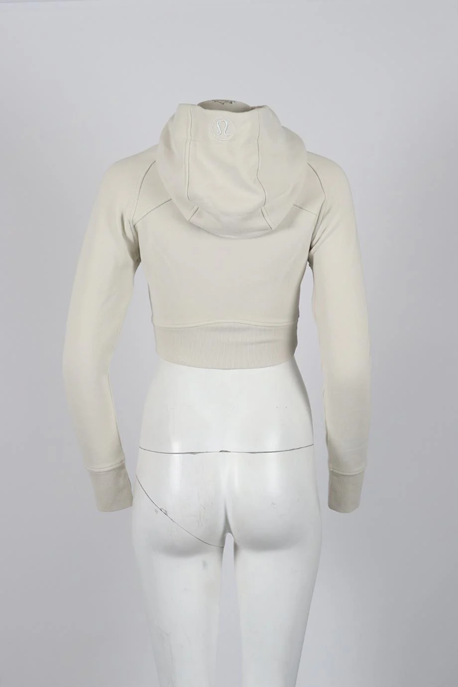 LULULEMON CROPPED COTTON BLEND HOODIE US 2 UK 6 - Image 4