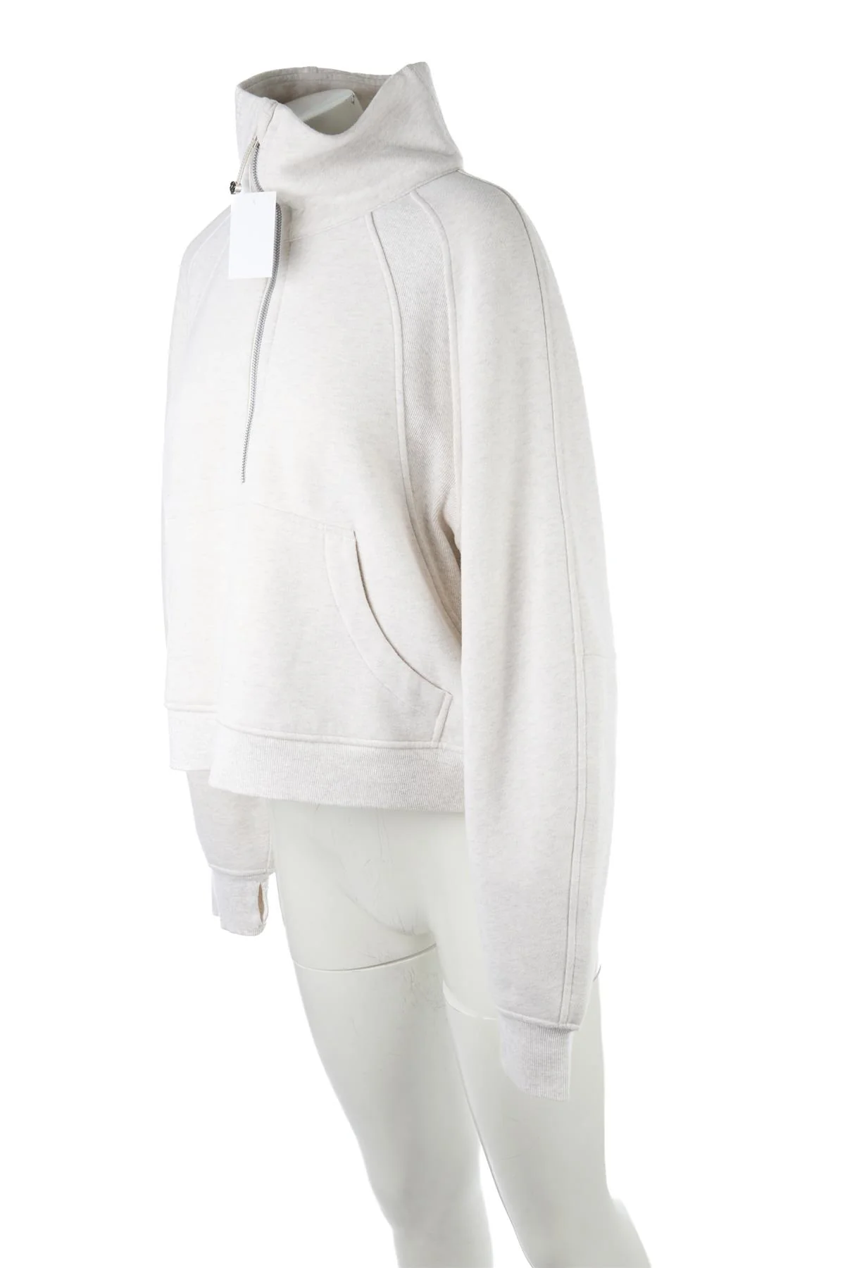 LULULEMON ECRU COTTON SWEATSHIRT MEDIUM-LARGE - Image 3