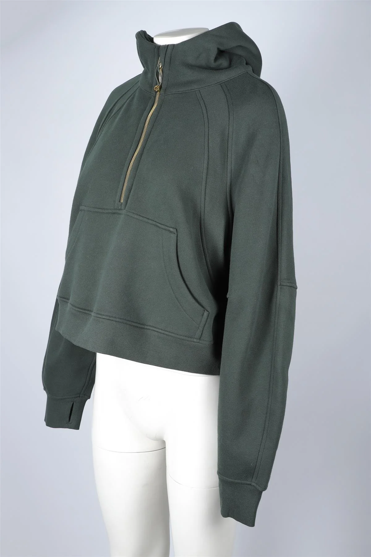 LULULEMON GREEN COTTON HOODIE MEDIUM/LARGE - Image 3