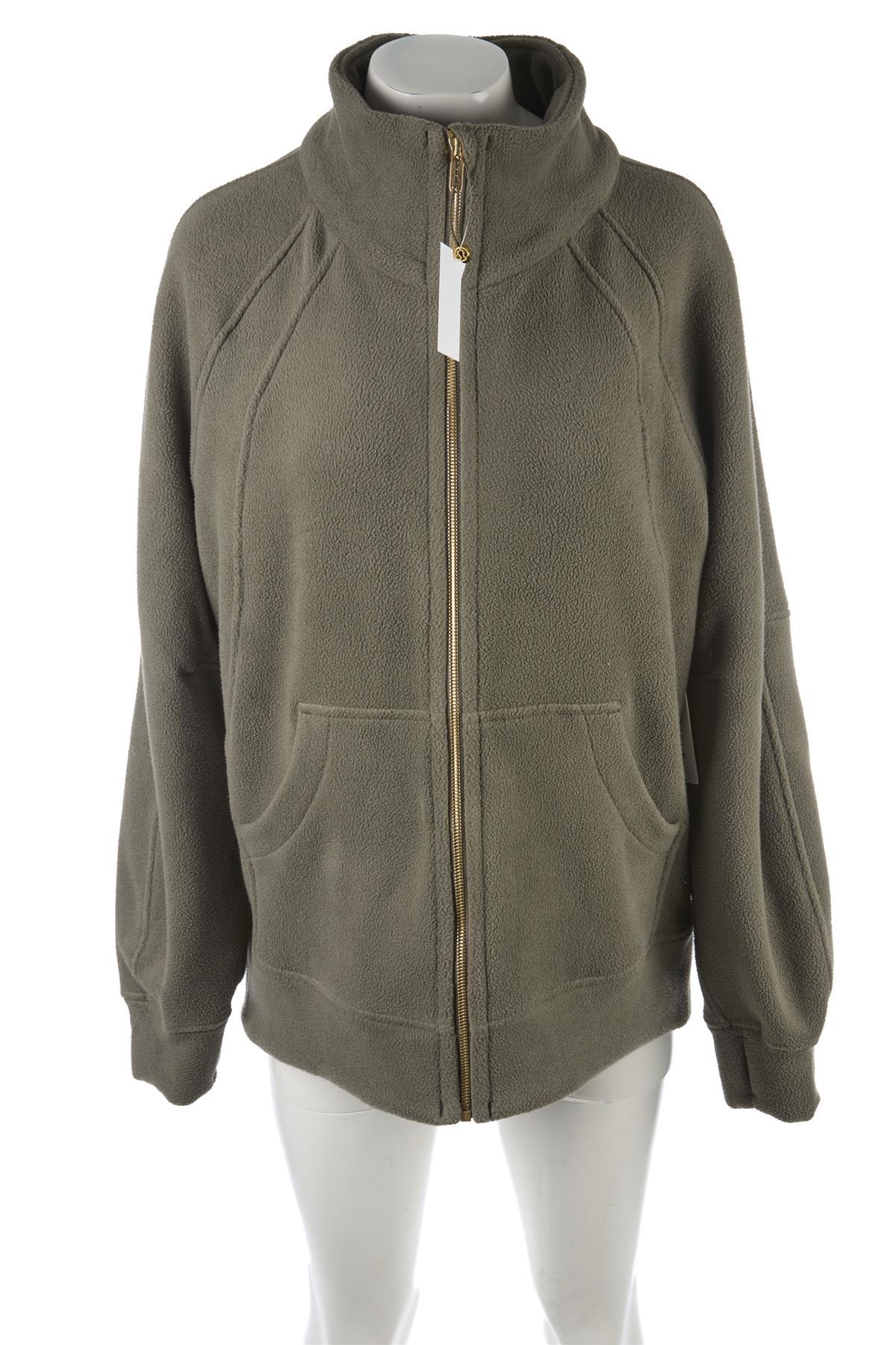 LULULEMON GREEN FLEECE JACKET MEDIUM-LARGE - Image 2