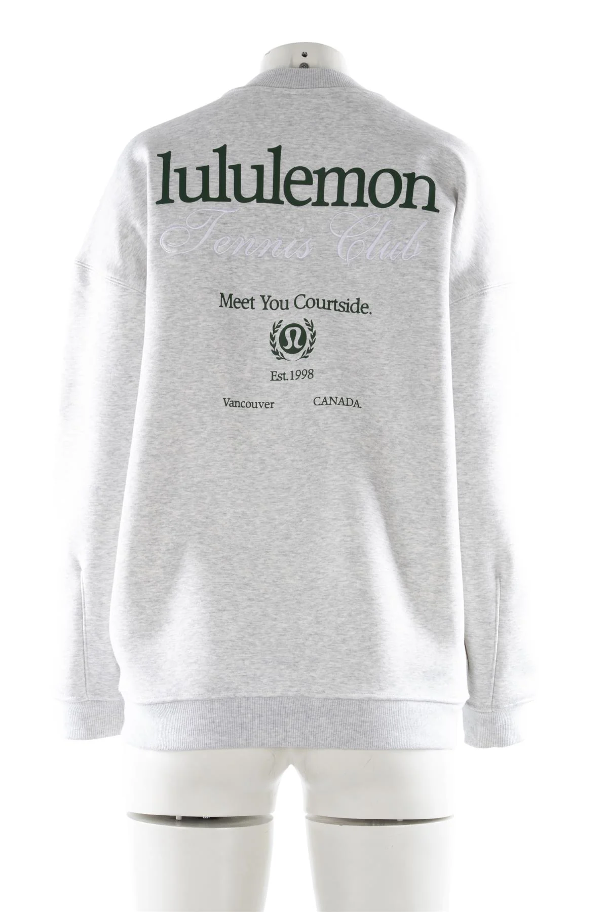 LULULEMON GREY COTTON SWEATSHIRT MEDIUM - Image 4