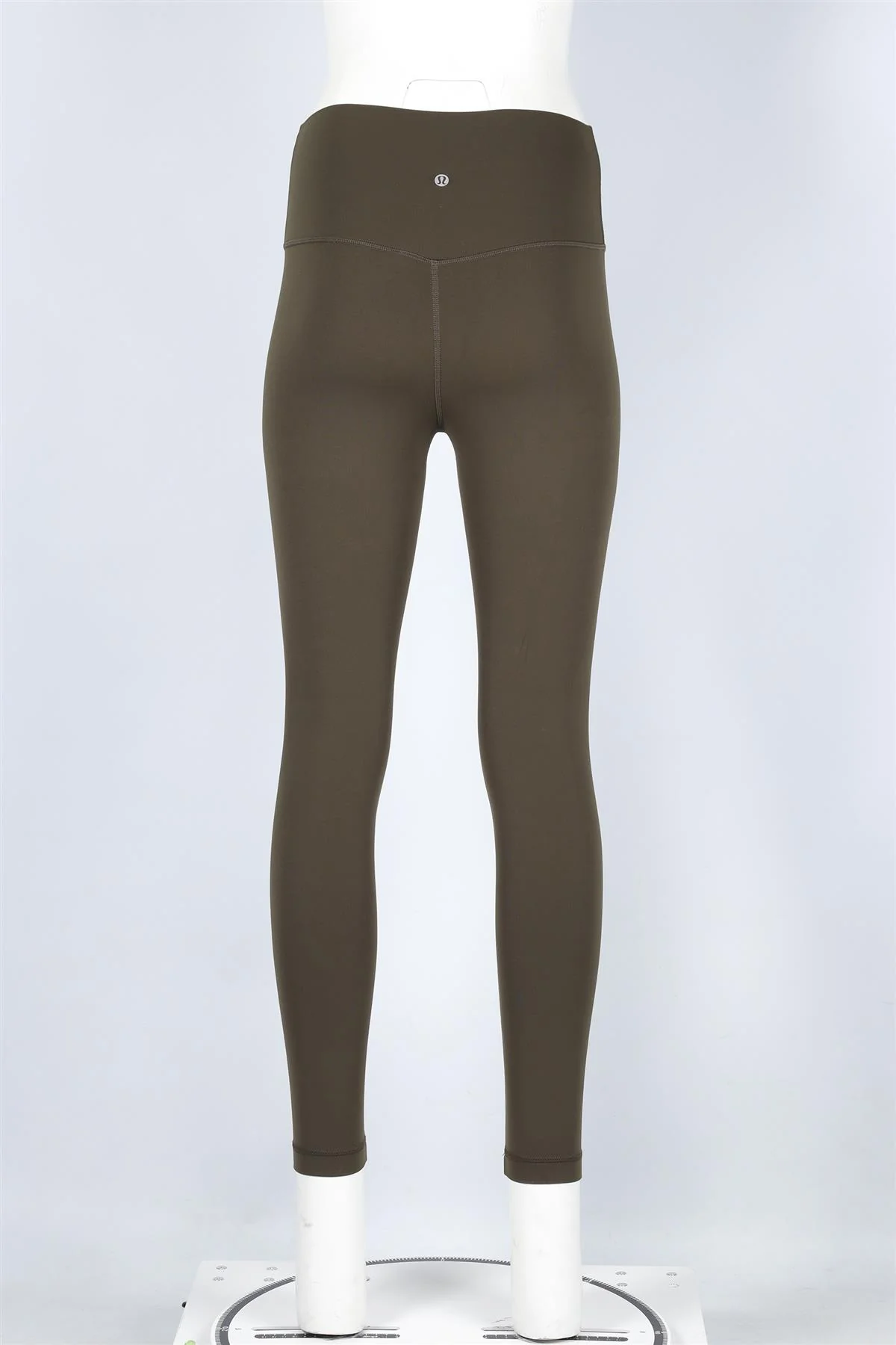 LULULEMON KHAKI JERSEY LEGGINGS US 6 UK 10 - Image 4