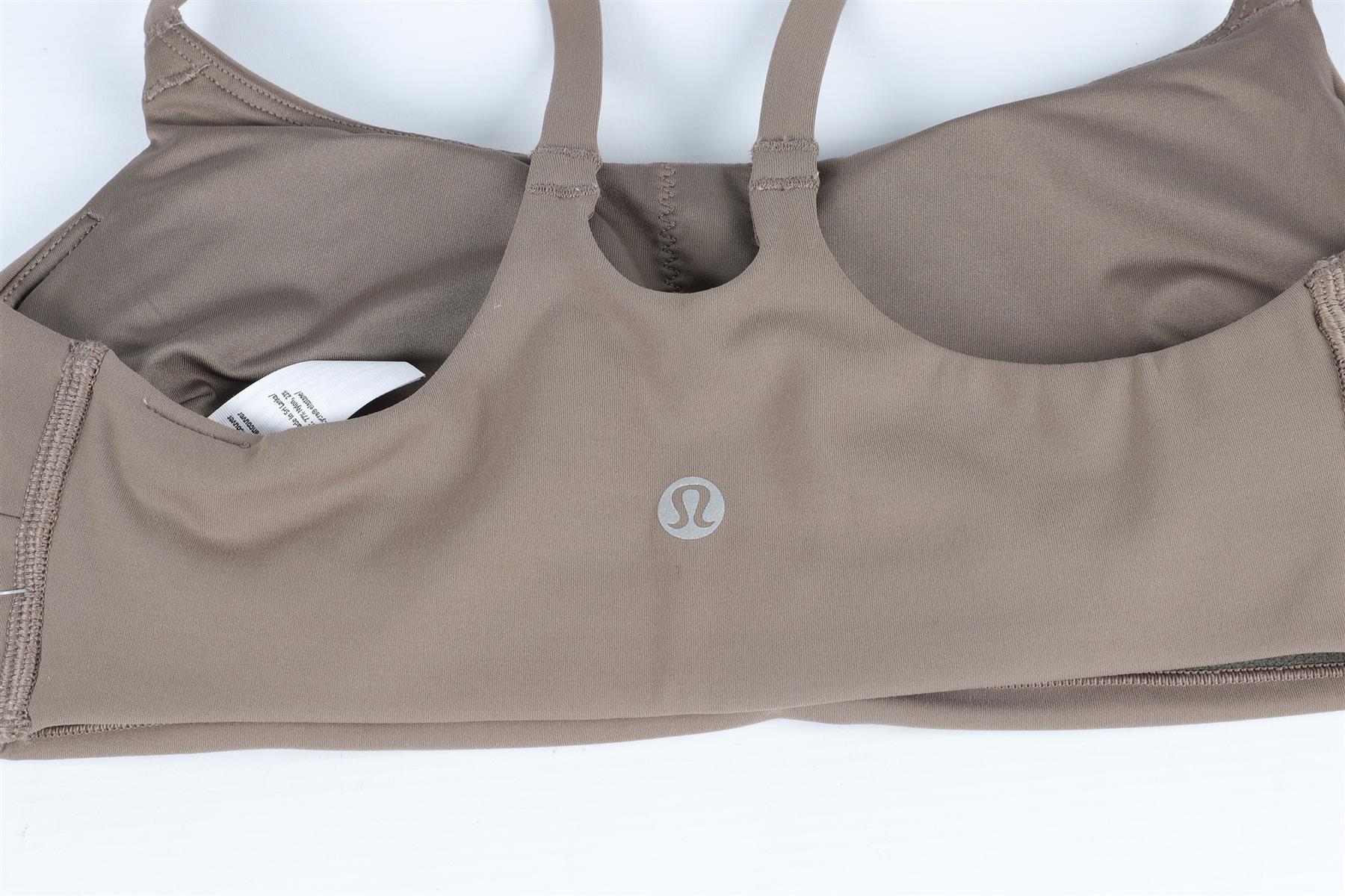 LULULEMON KHAKI SPORTS BRA US 2 UK 6 - Image 5