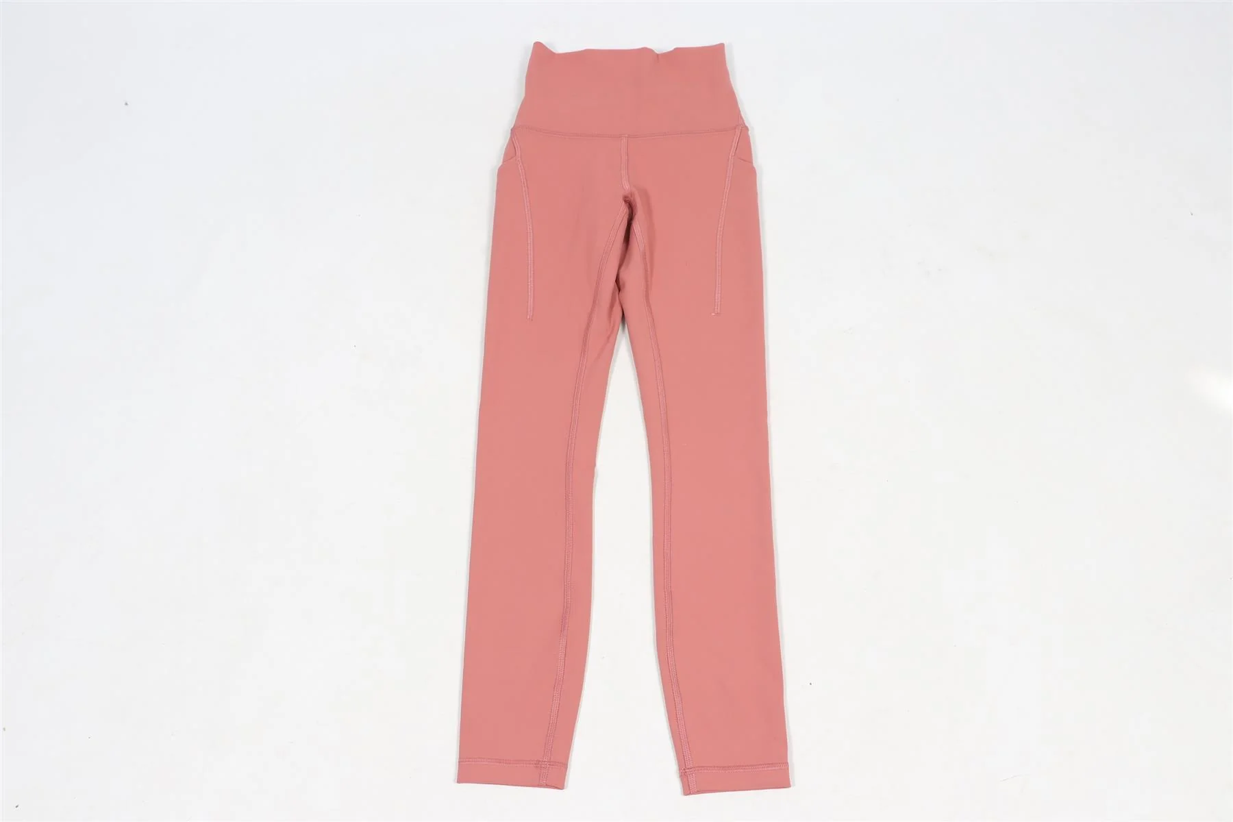 LULULEMON PINK JERSEY LEGGINGS US 0 UK 4 - Image 2