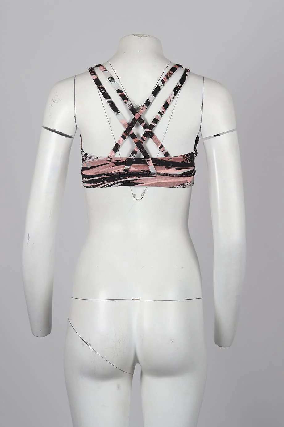 LULULEMON PRINTED JERSEY SPORTS BRA US 4 UK 8 - Image 4